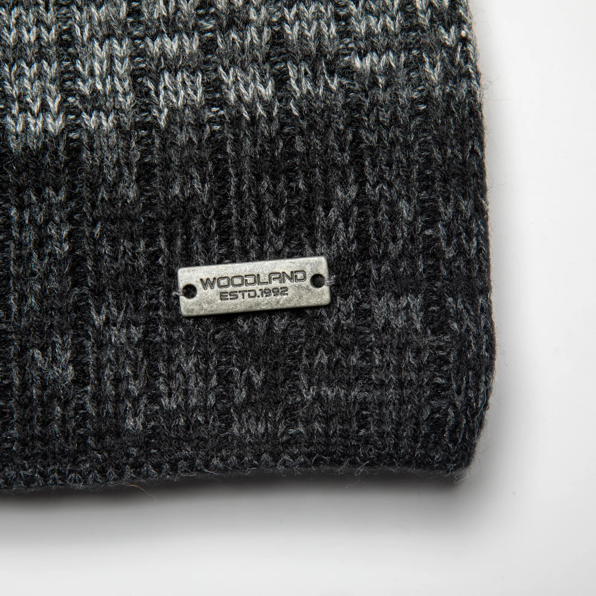 Woodland Anthra/Black Acrylic Woolen Cap - Thumbnail 2