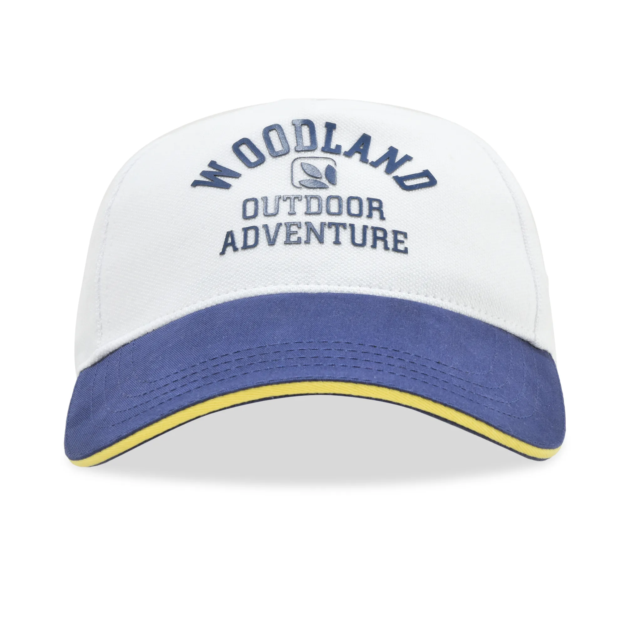 Woodland White Unisex Cotton Cap - Image 1