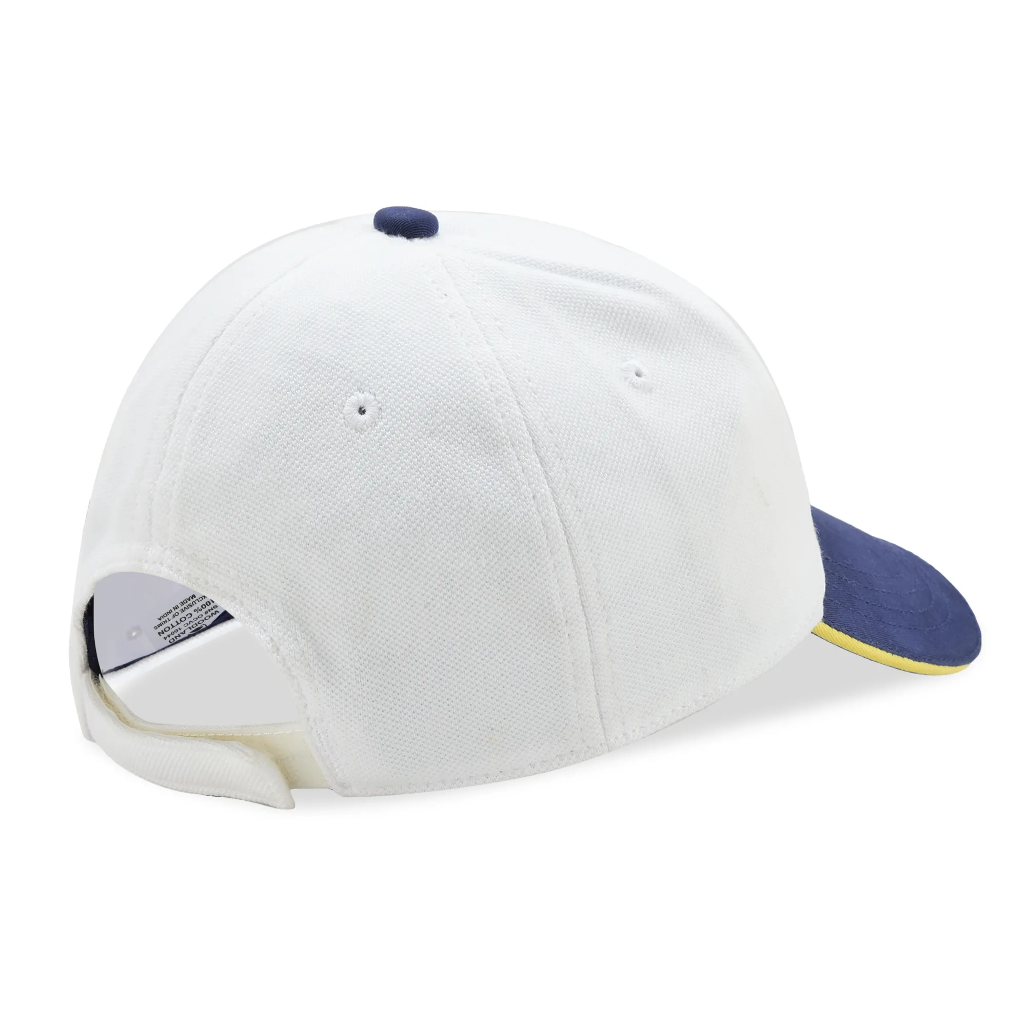 Woodland White Unisex Cotton Cap - Thumbnail 4