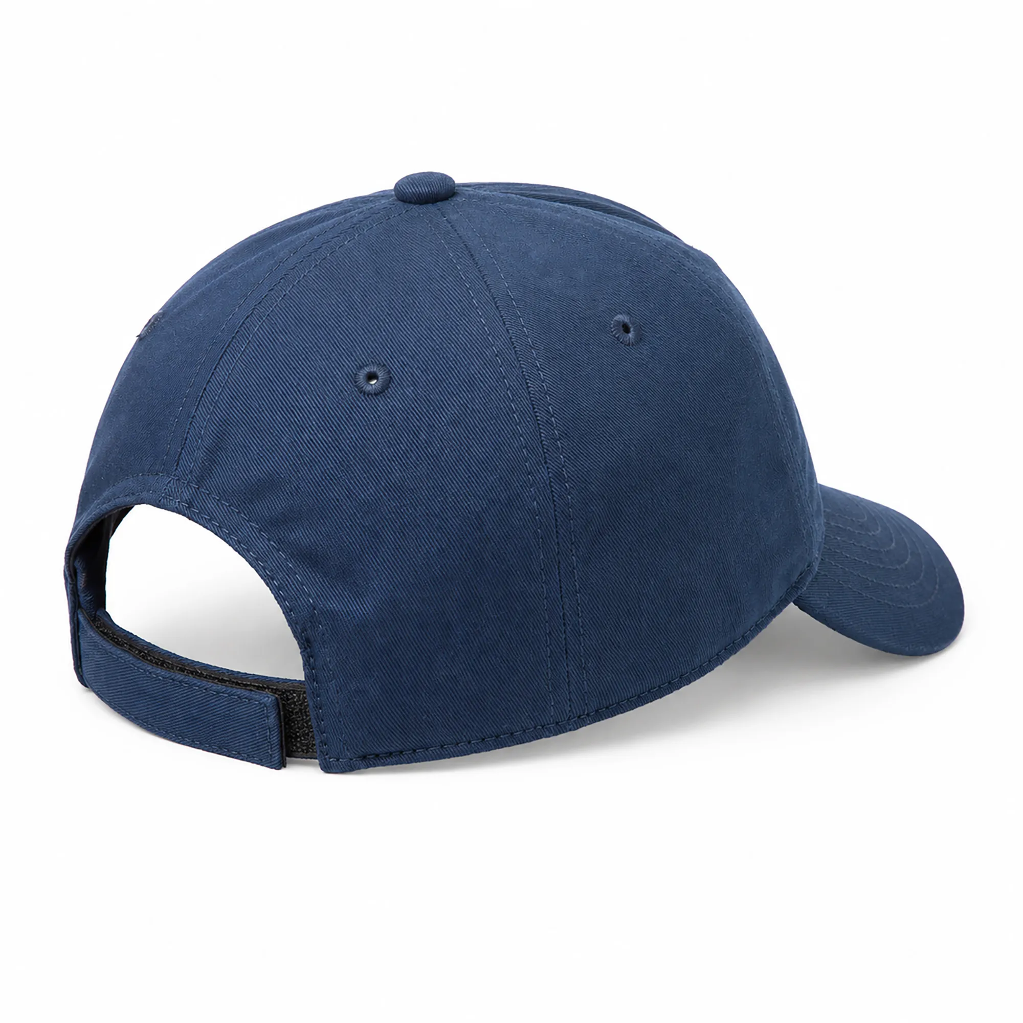 Woodland Unisex Navy Cotton Cap with Embroidered Logo - Thumbnail 3