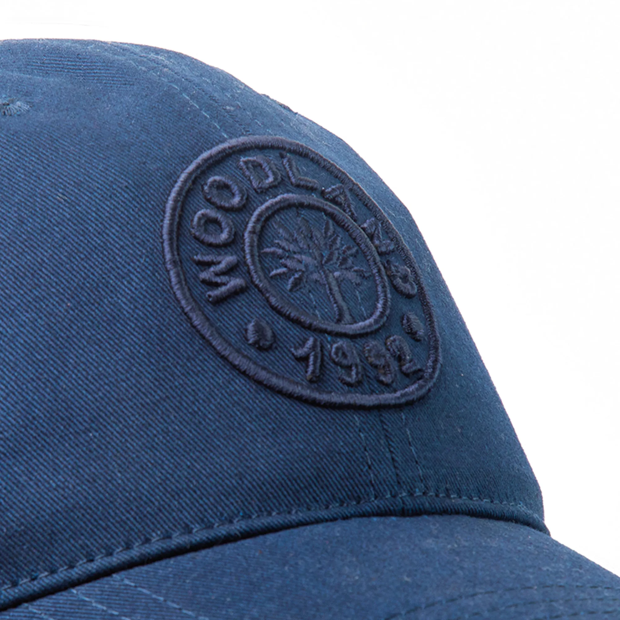 Woodland Unisex Navy Cotton Cap with Embroidered Logo - Thumbnail 4