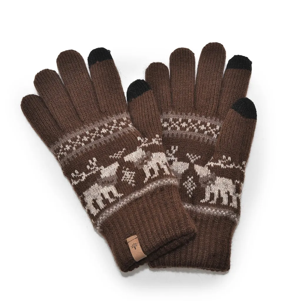Brown Unisex Gloves - Thumbnail 2