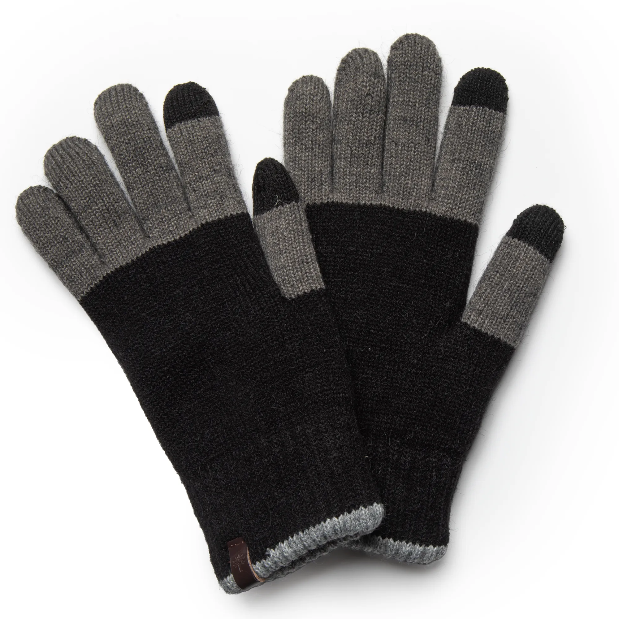 Woodland Unisex Black/Grey Winter Gloves - Thumbnail 2