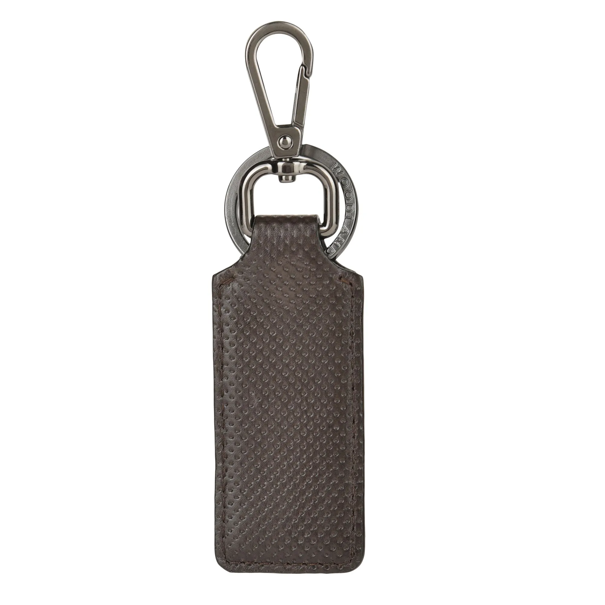 Brown Leather Key Ring - Thumbnail 2