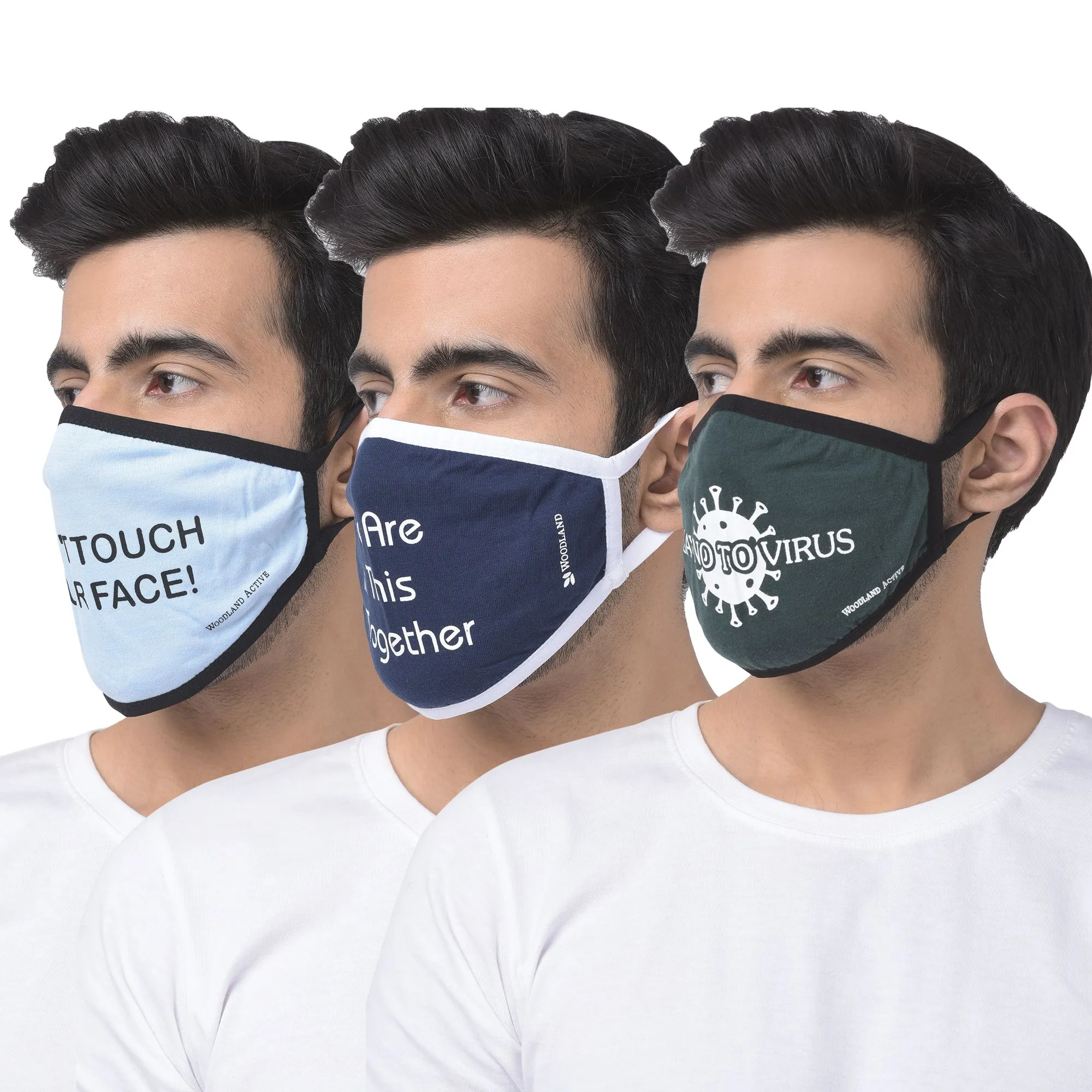BGREEN/MBLUE Face Mask (Pack of 3) - Thumbnail 4