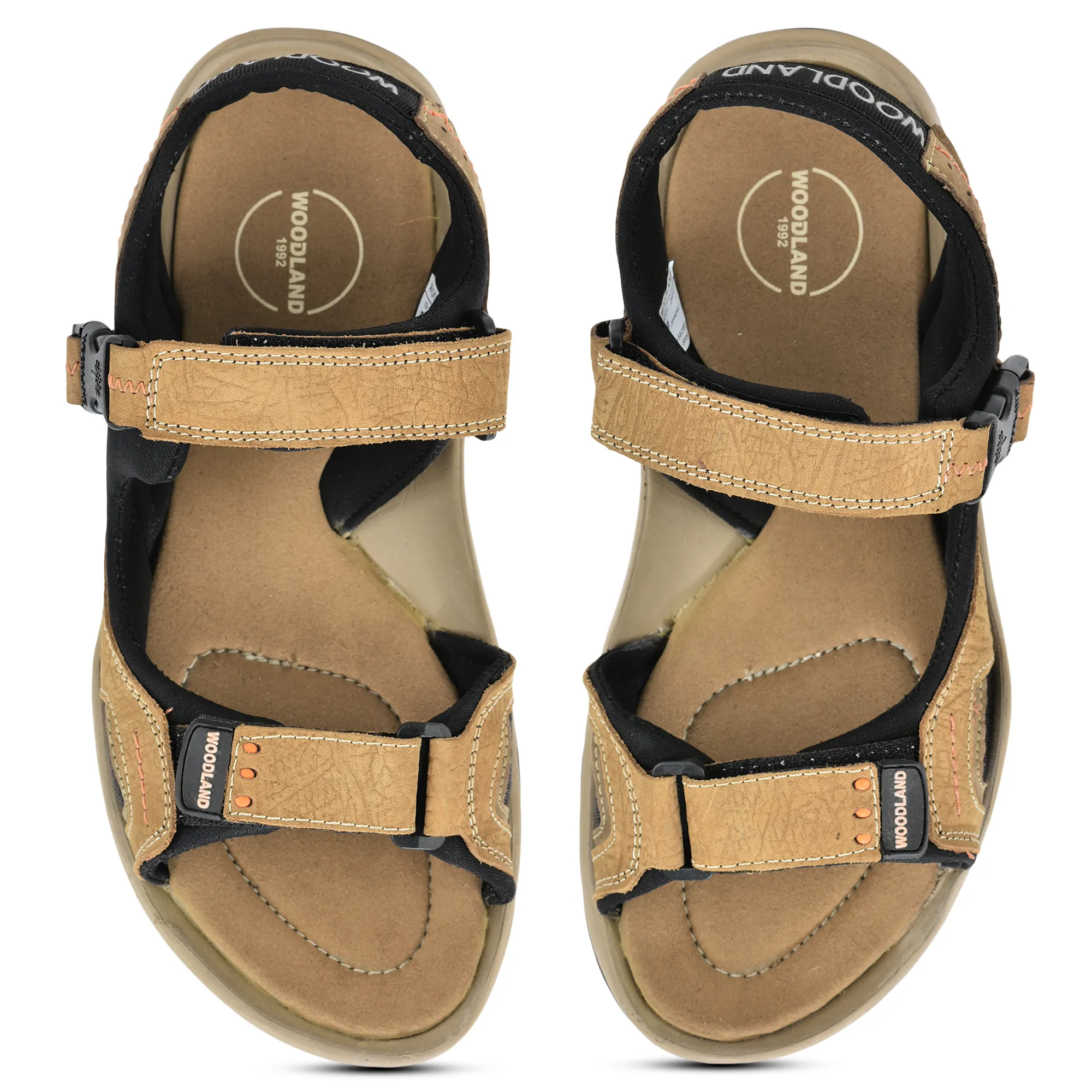 Woodland Elite Camel Men's Nubuk Casual Sandals - Thumbnail 5