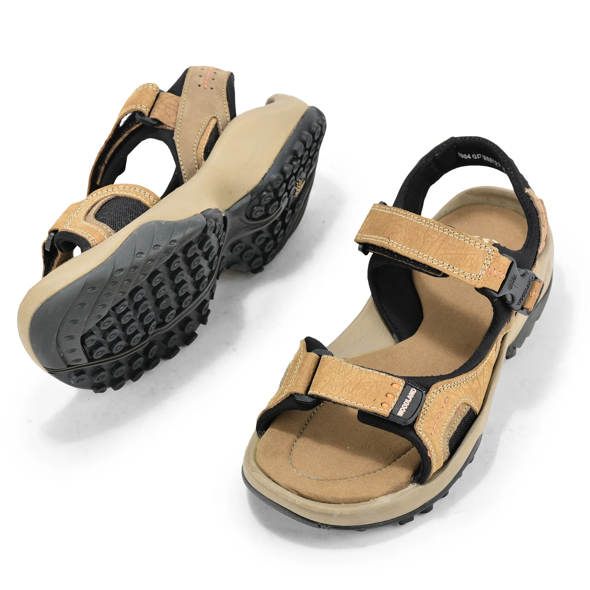 Woodland Elite Camel Men's Nubuk Casual Sandals - Thumbnail 6