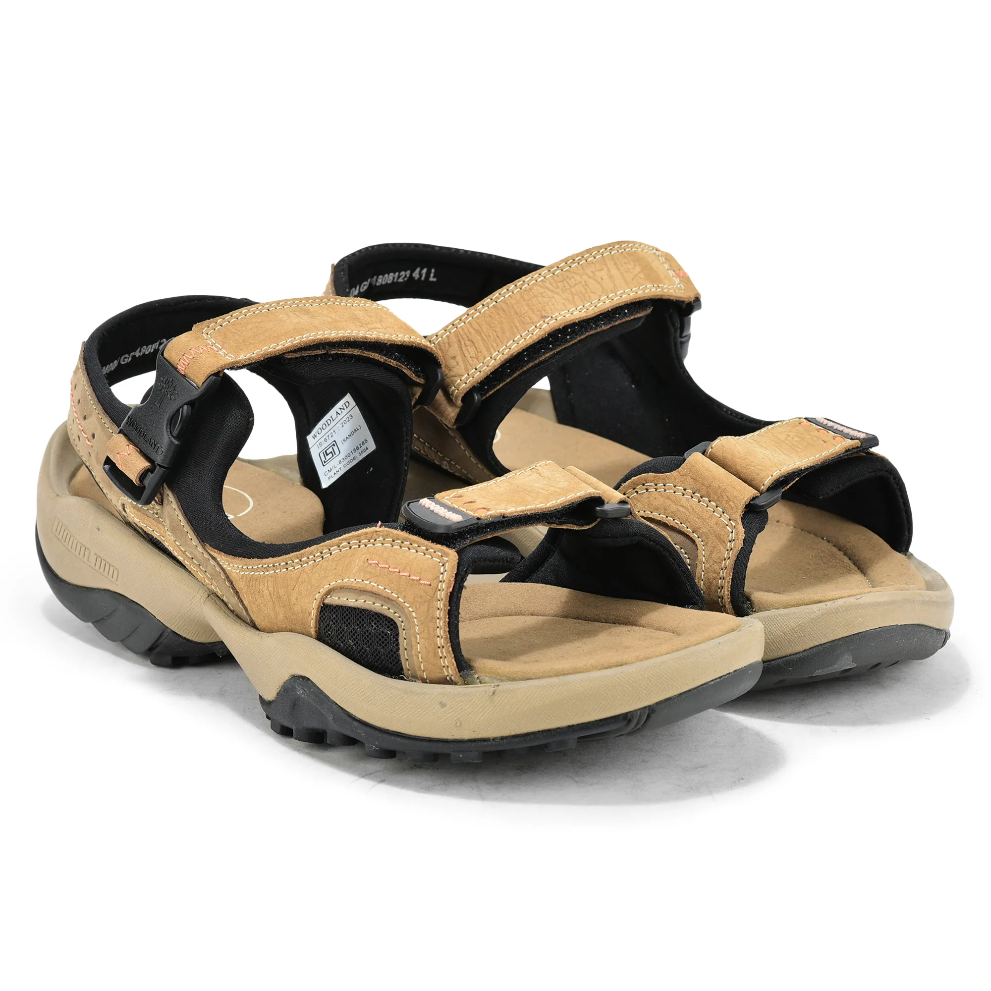 Woodland Elite Camel Men's Nubuk Casual Sandals - Thumbnail 8