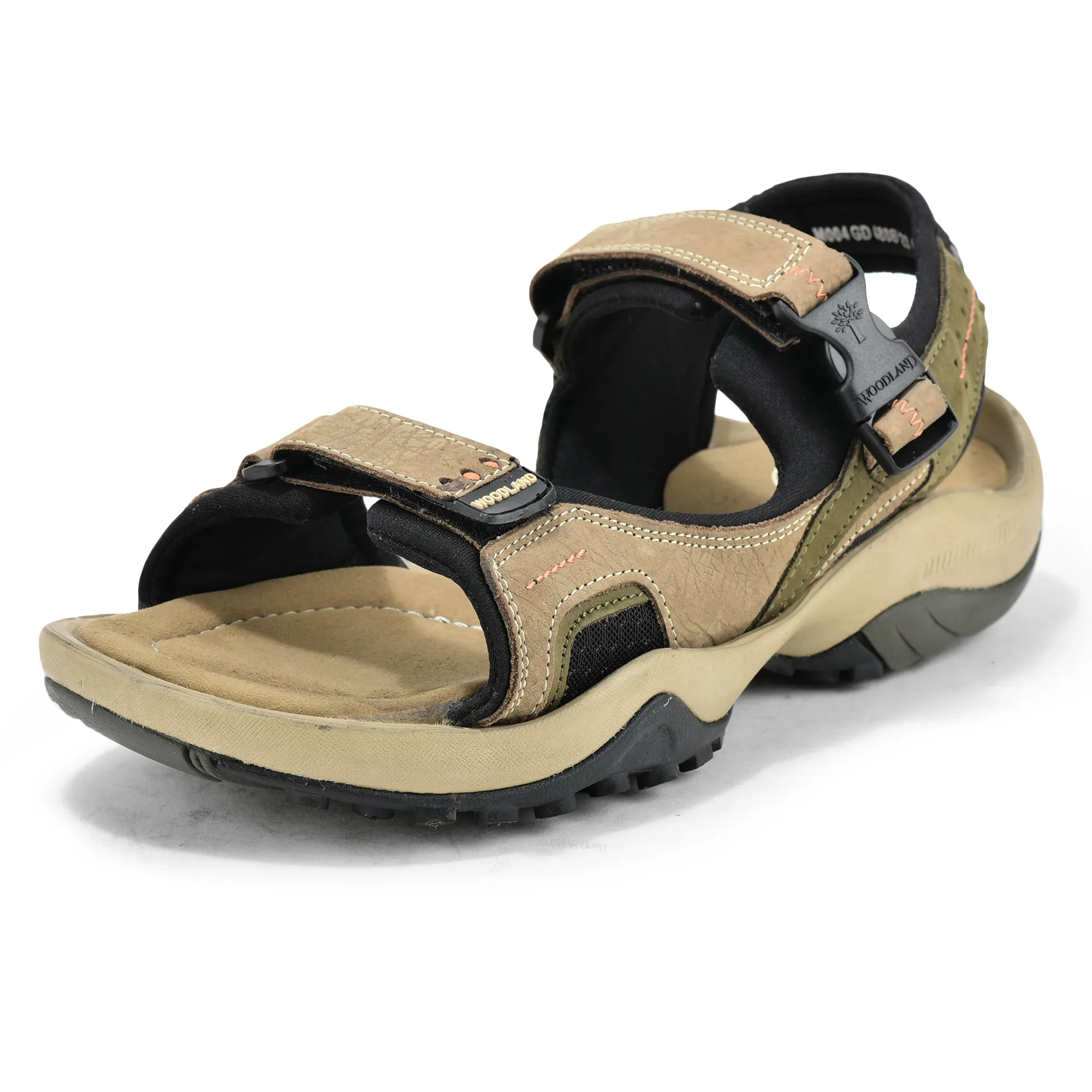 Woodland Elite Dubai Khaki Men’s Nubuk Casual Sandals - Thumbnail 11