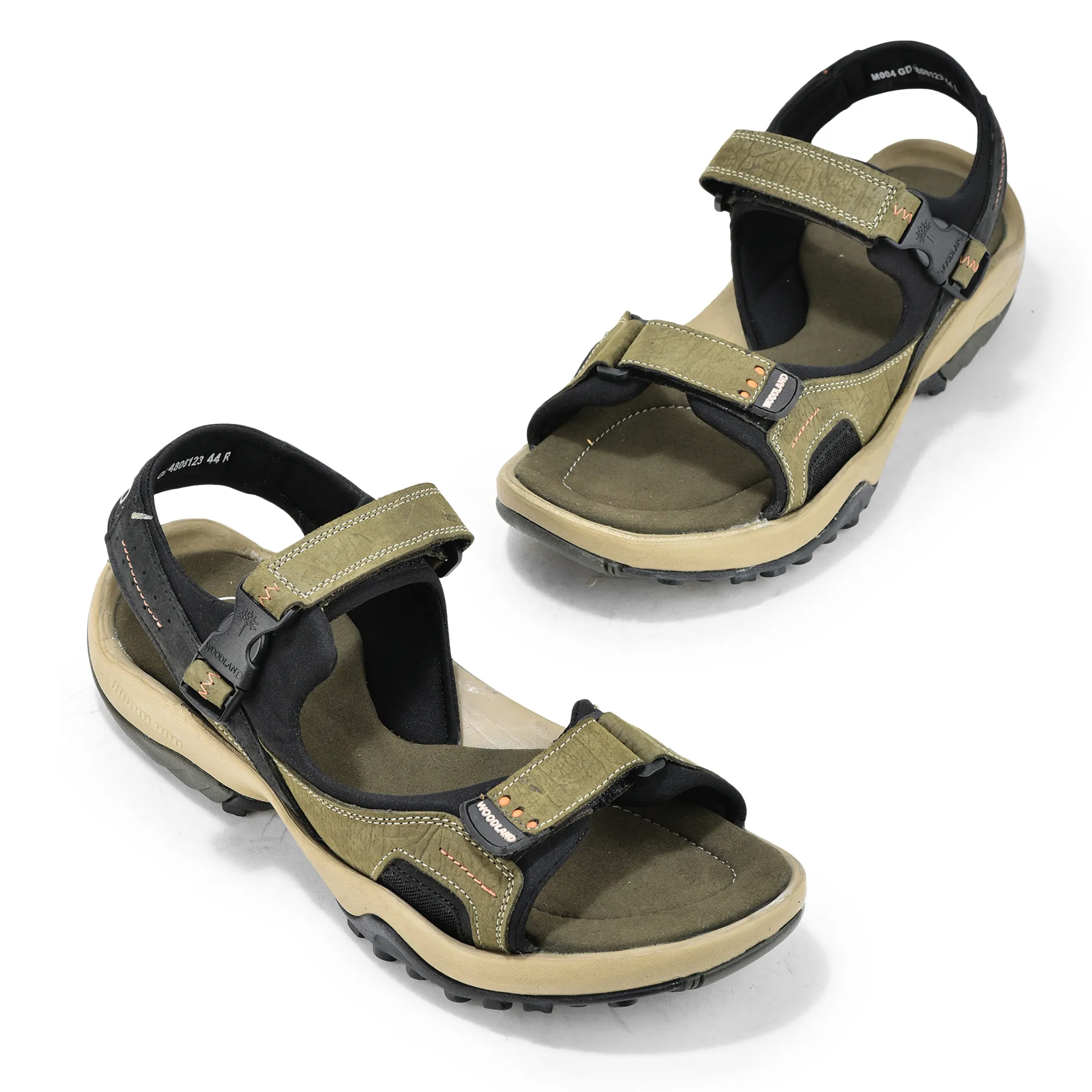 Woodland Elite Olive Green Men’s Nubuk Casual Sandals - Thumbnail 2