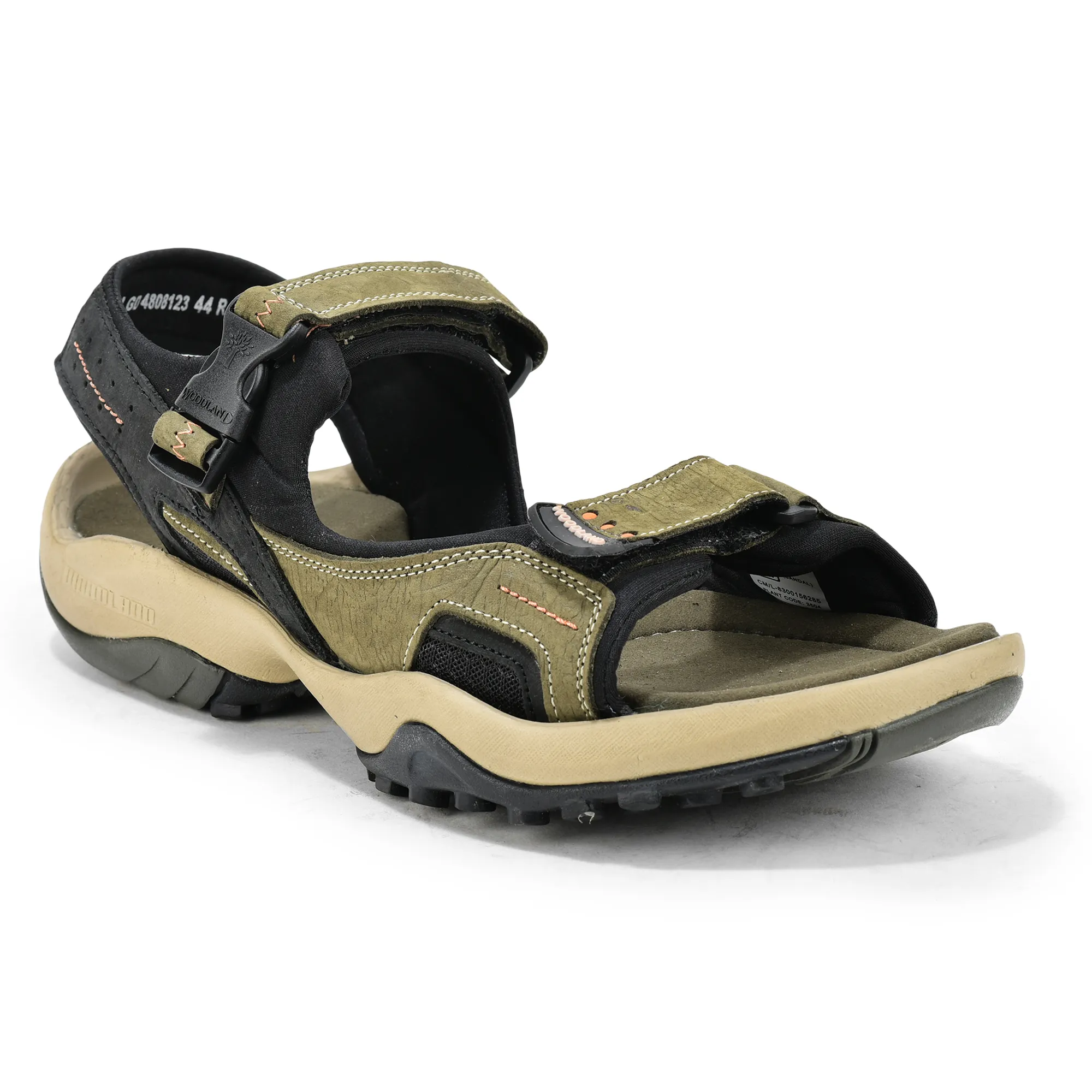 Woodland Elite Olive Green Men’s Nubuk Casual Sandals - Thumbnail 3