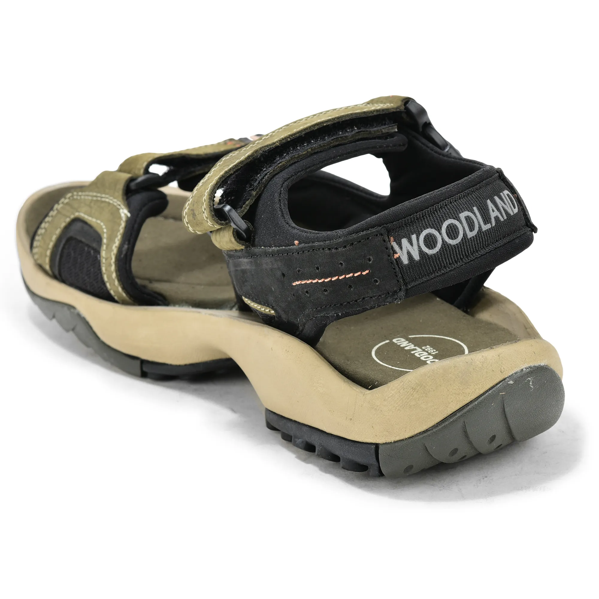 Woodland Elite Olive Green Men’s Nubuk Casual Sandals - Thumbnail 6