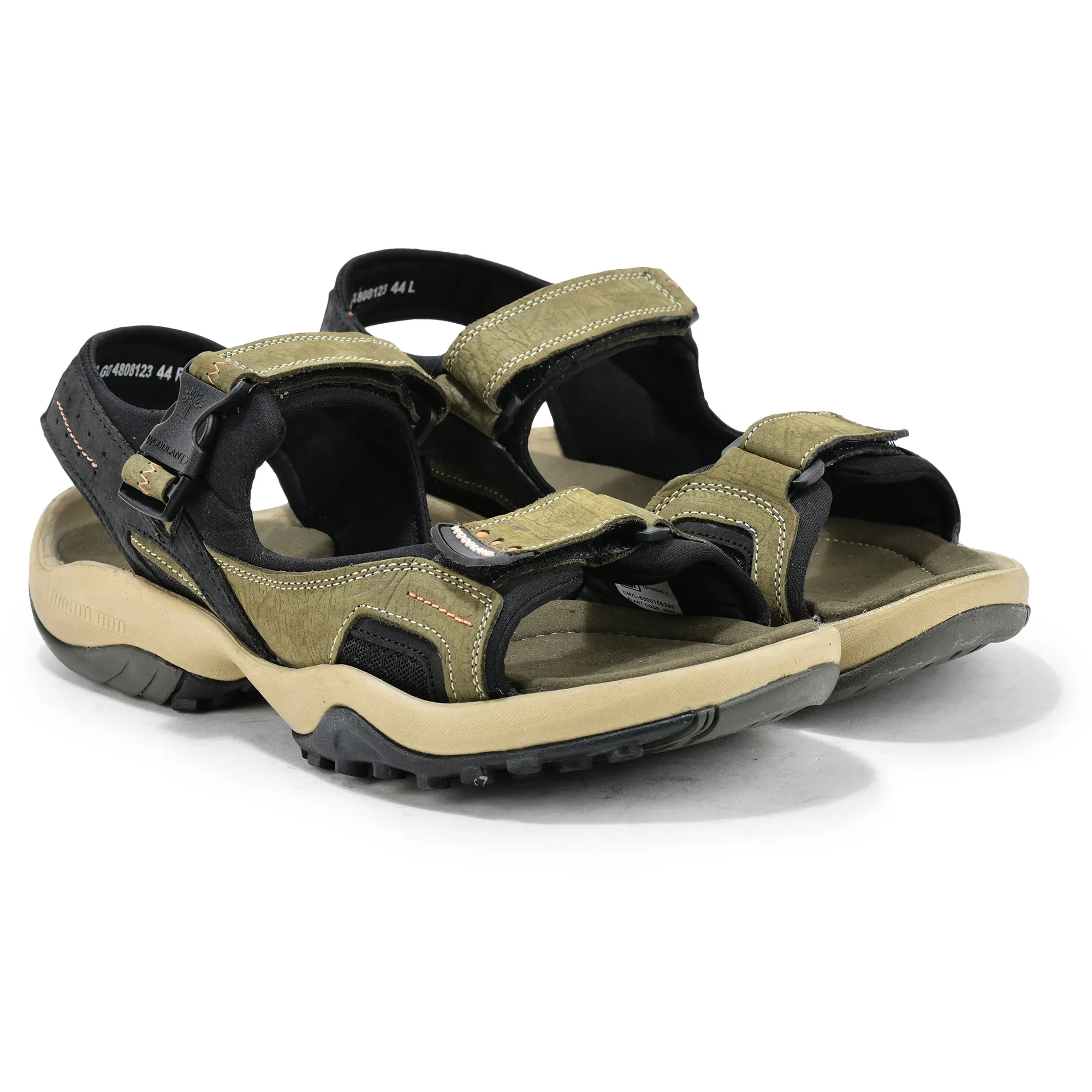 Woodland Elite Olive Green Men’s Nubuk Casual Sandals - Thumbnail 7