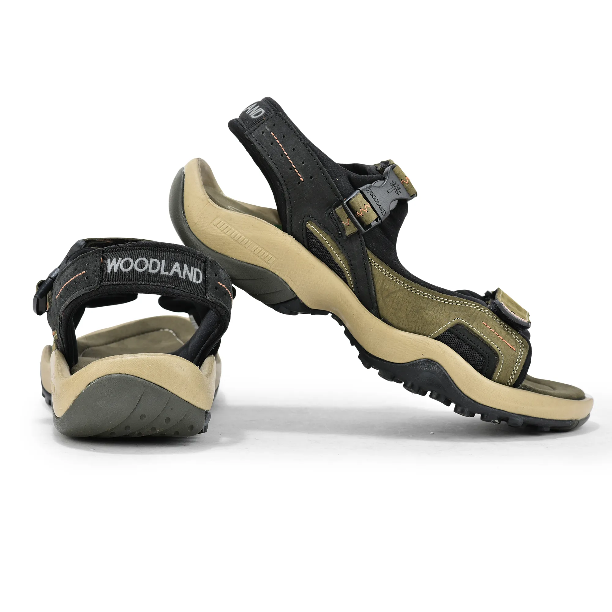 Woodland Elite Olive Green Men’s Nubuk Casual Sandals - Thumbnail 10