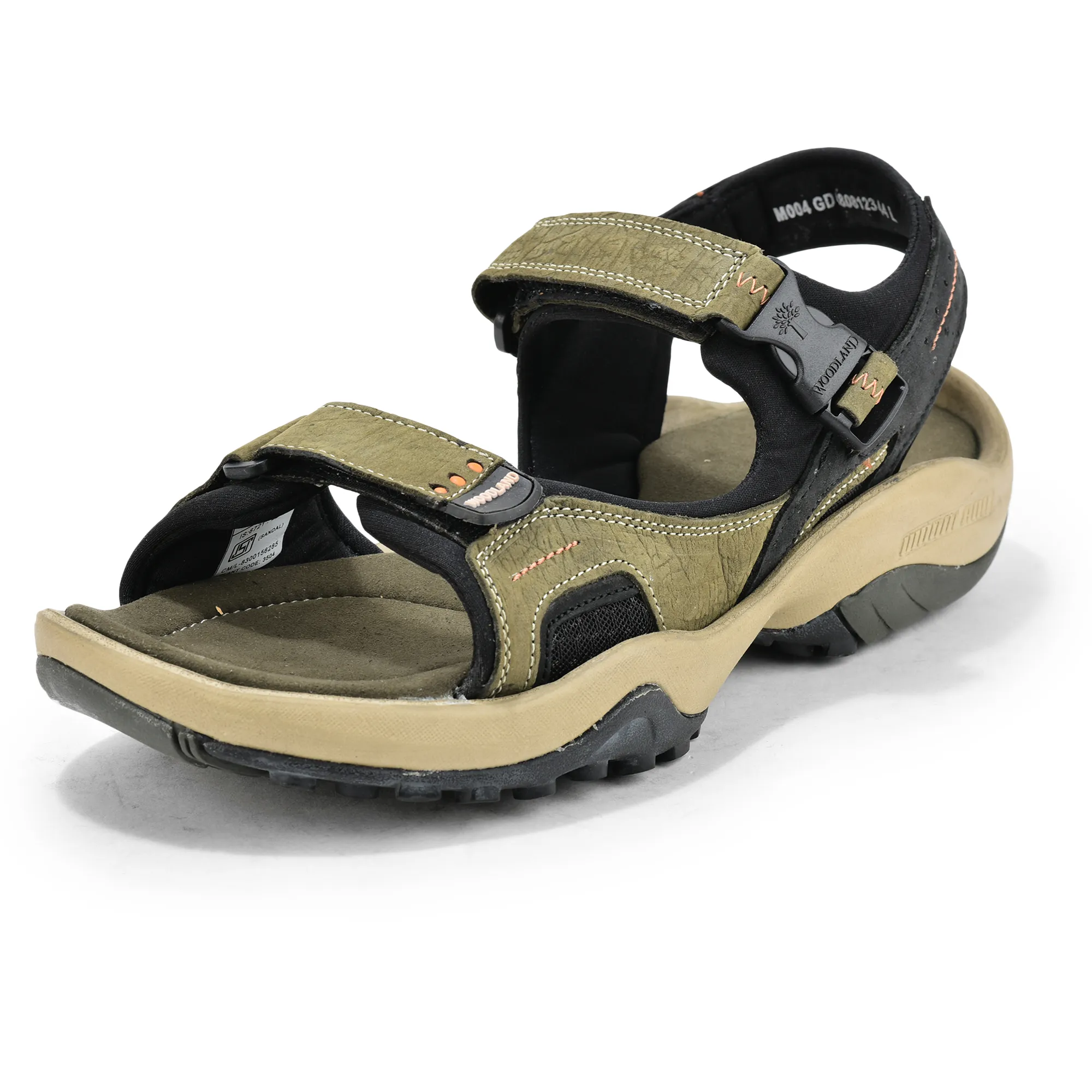 Woodland Elite Olive Green Men’s Nubuk Casual Sandals - Thumbnail 11