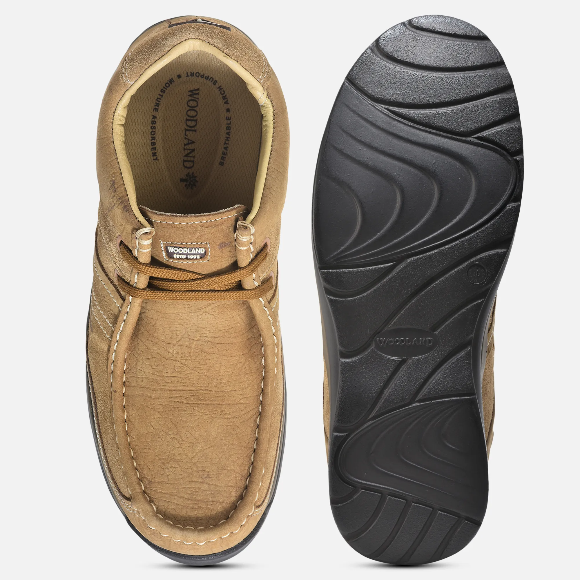 Elephant Print Nubuk Men Camel Shoes - Thumbnail 8