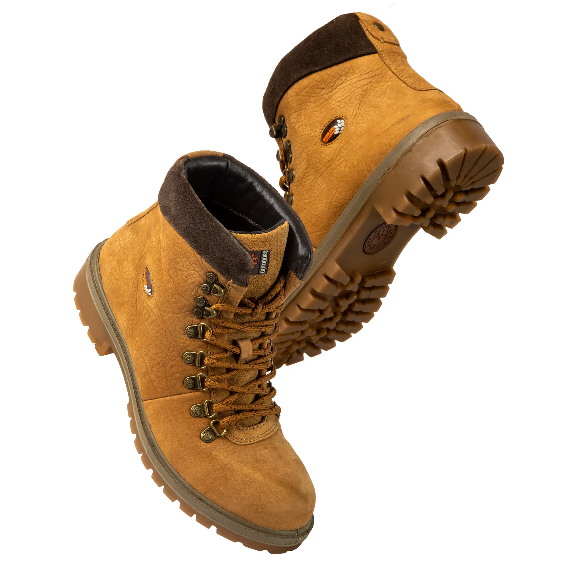 Woodland Camel Nubuck Mid-Ankle Boots - Thumbnail 14