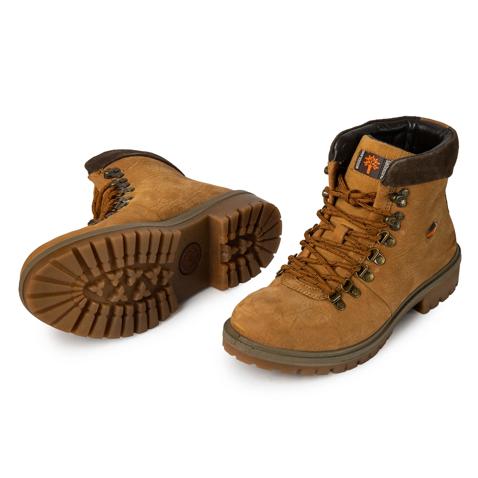 Woodland Camel Nubuck Mid-Ankle Boots - Thumbnail 7