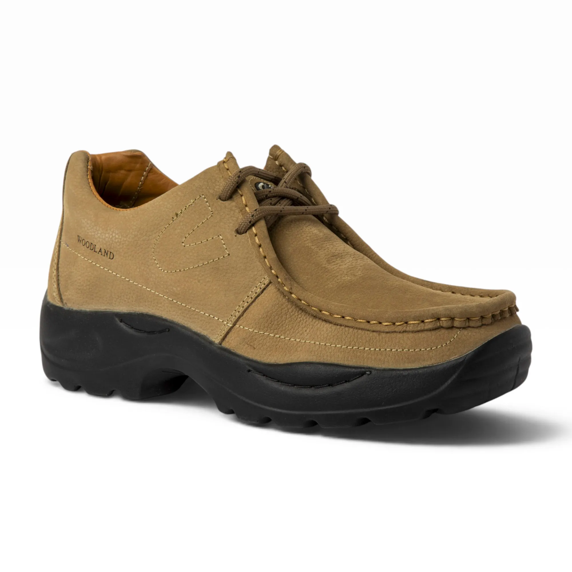 KHAKI casual leather shoes - Thumbnail 5