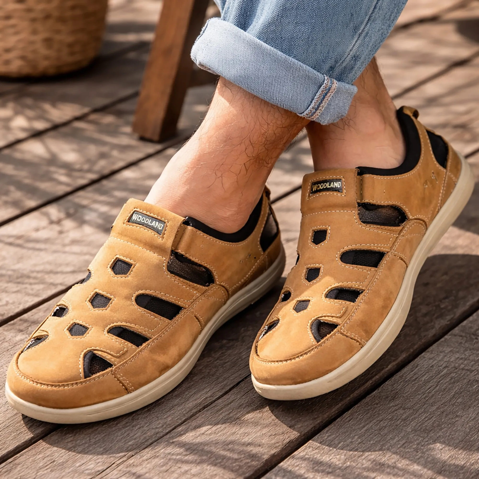 woodland-camel-comfort-floaters-2