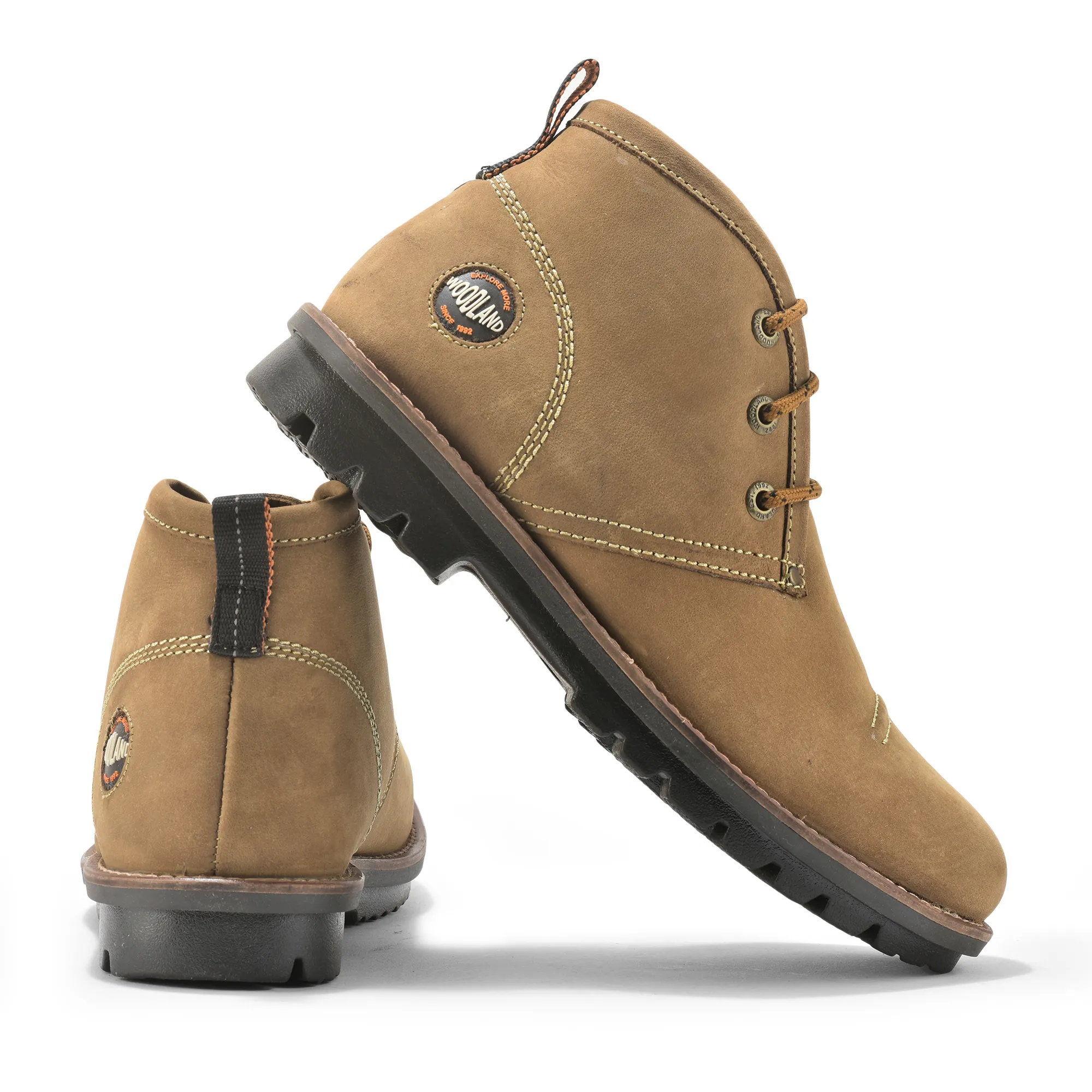 Tobacco Nubuk Boots For Men - Thumbnail 11