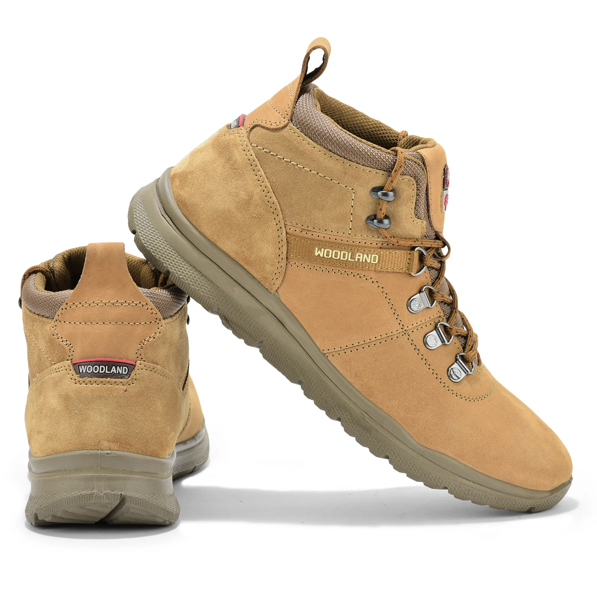 Camel Nubuck Boots for Men - Thumbnail 10