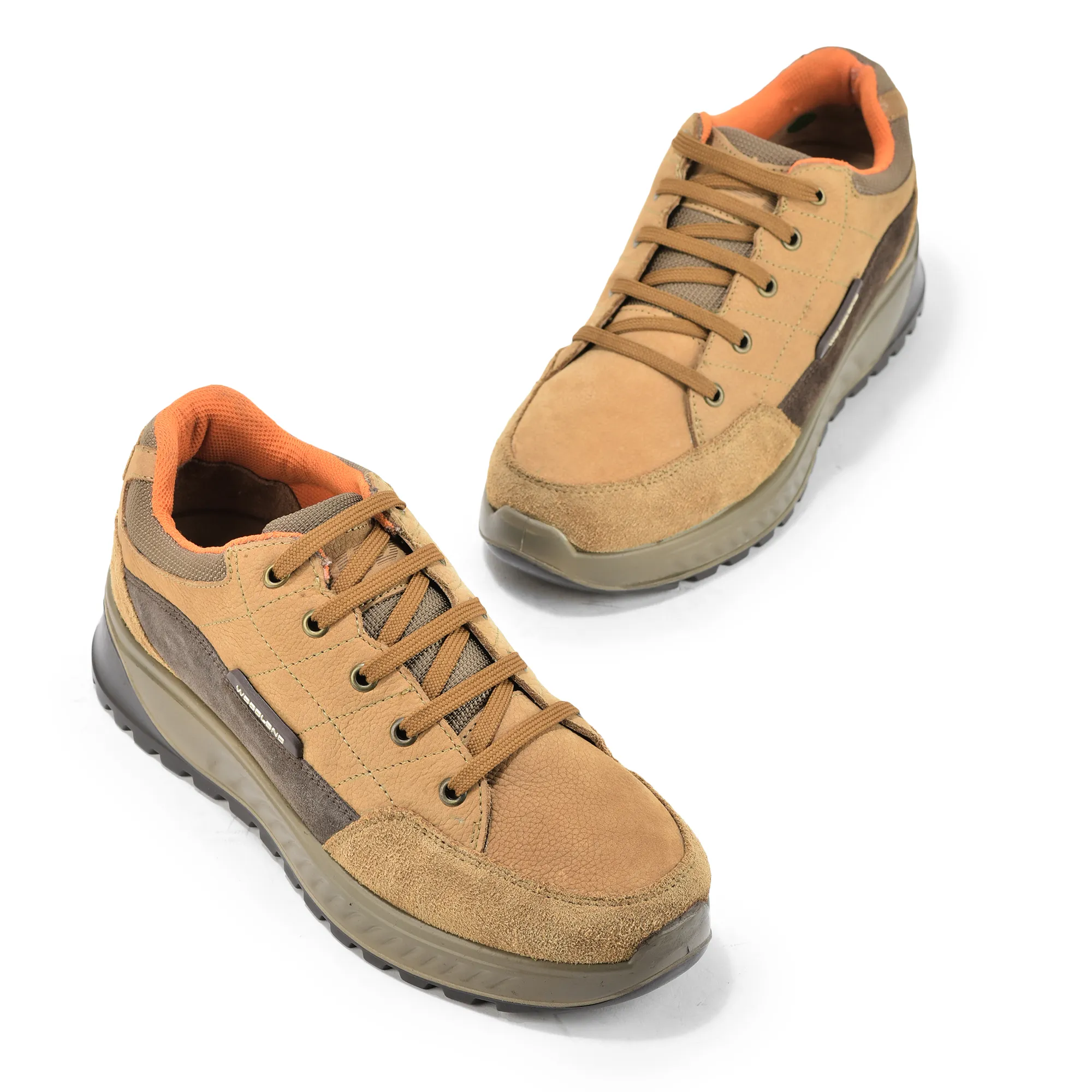 Woodland Camel Men Classic Lace-Up Shoes - Thumbnail 2