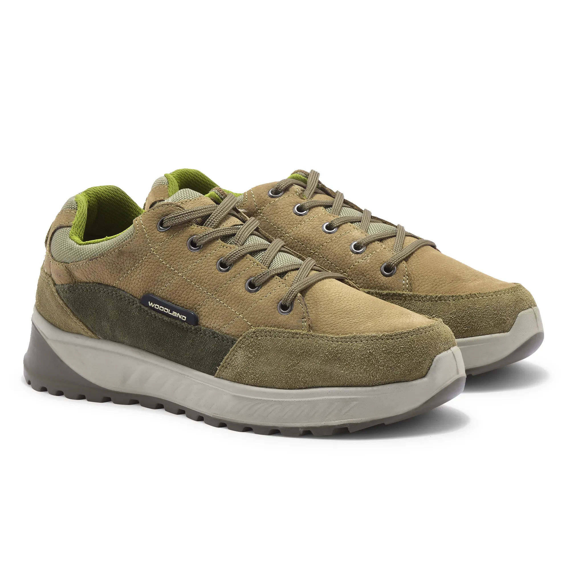 Woodland Khaki Men Classic Lace-Up Shoes - Thumbnail 7
