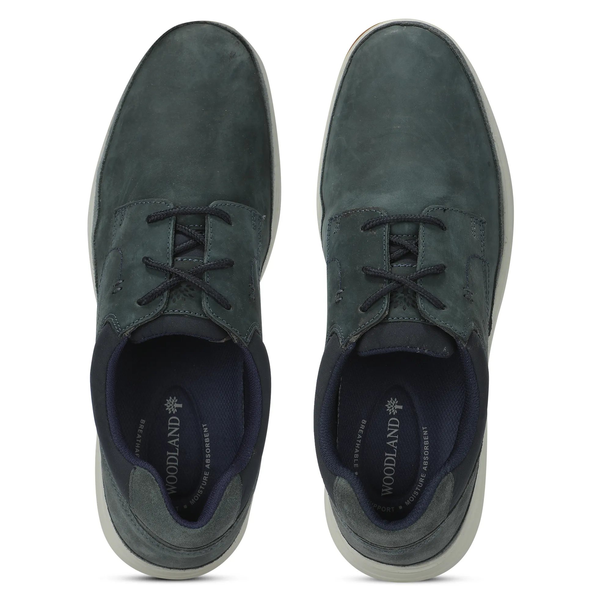  Navy Men Casual Lace Shoes - Thumbnail 5