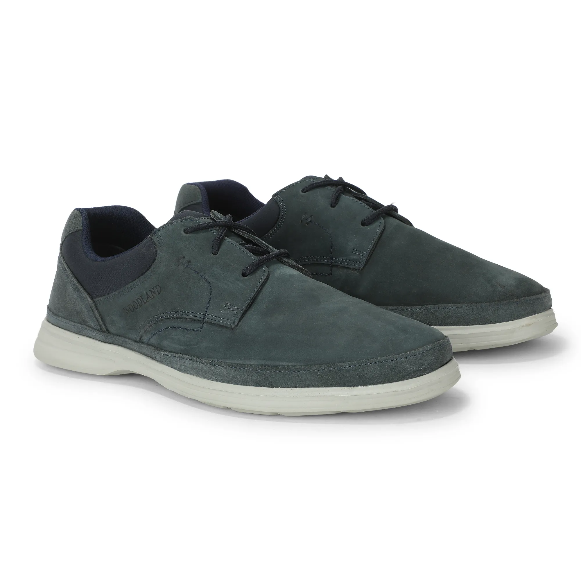  Navy Men Casual Lace Shoes - Thumbnail 8