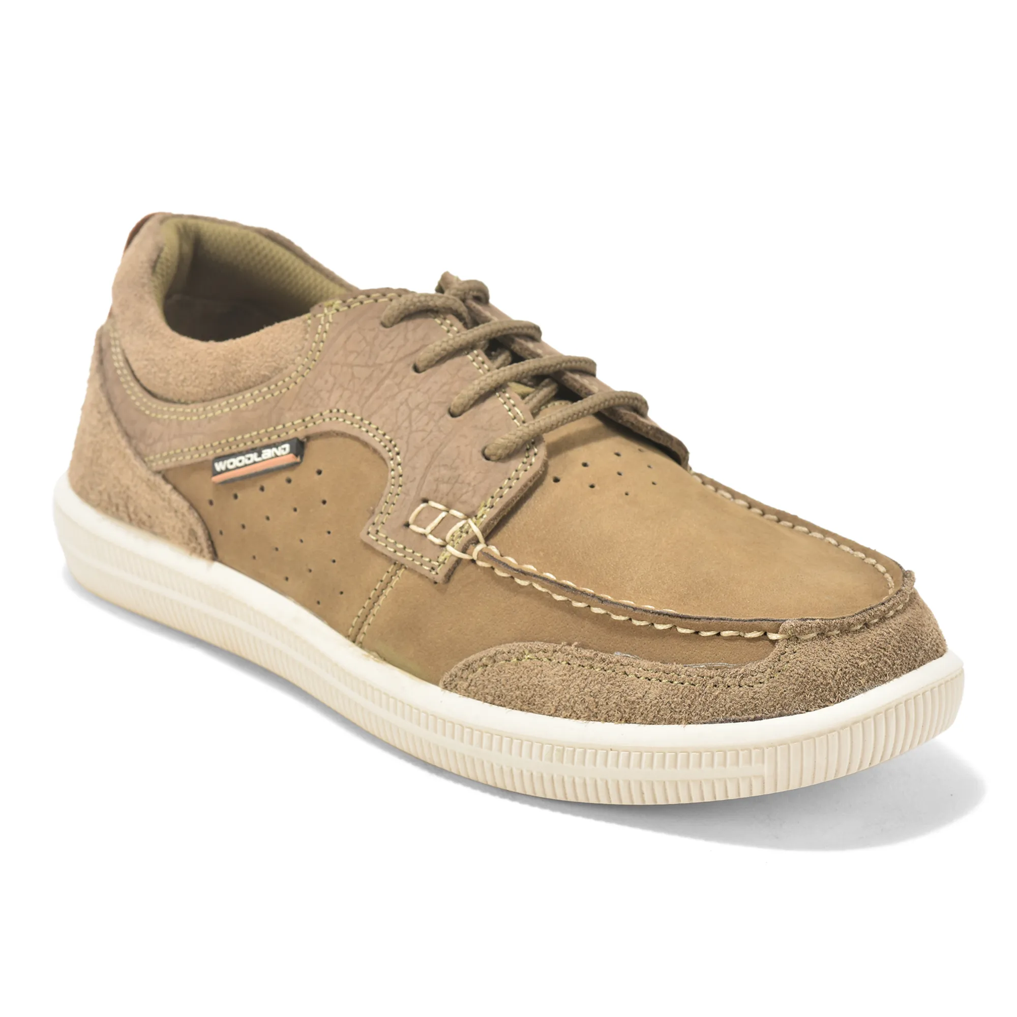 Dubai khaki Nubuck Men Casual Lace Up Shoes - Thumbnail 3