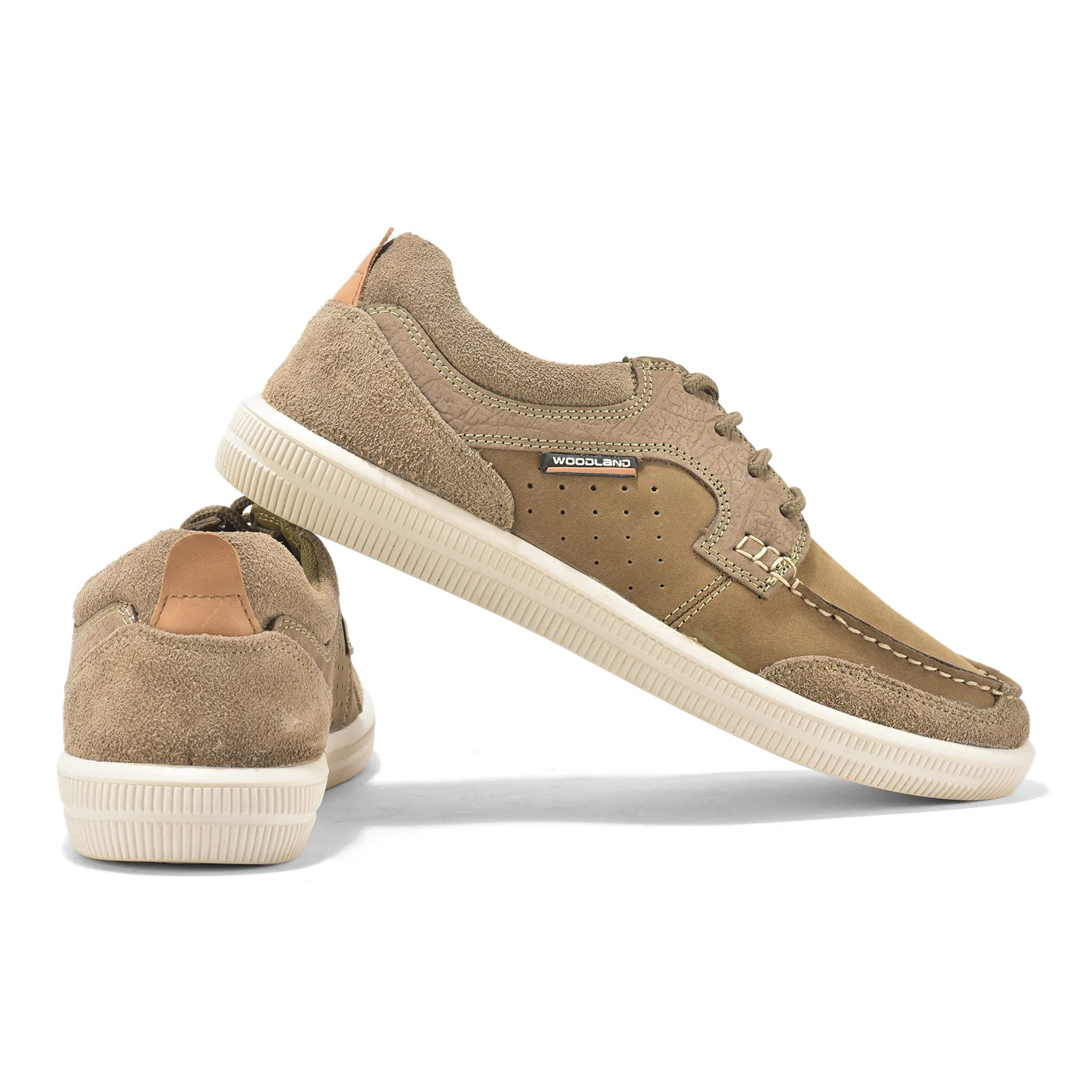 Dubai khaki Nubuck Men Casual Lace Up Shoes - Thumbnail 10