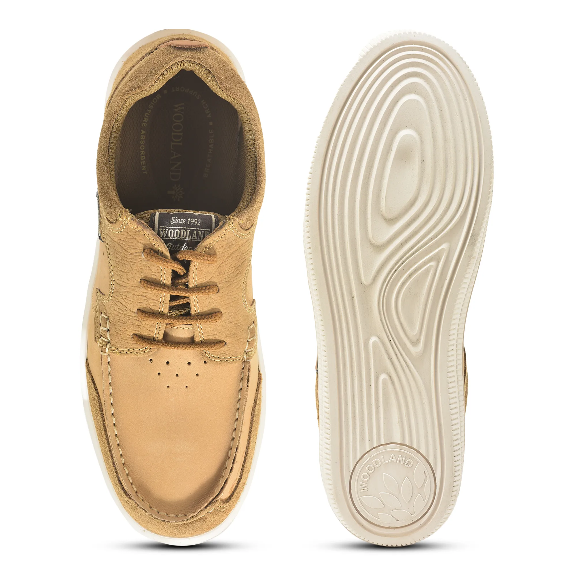 Light Camel Nubuck Men Casual Lace Up Shoes - Thumbnail 8