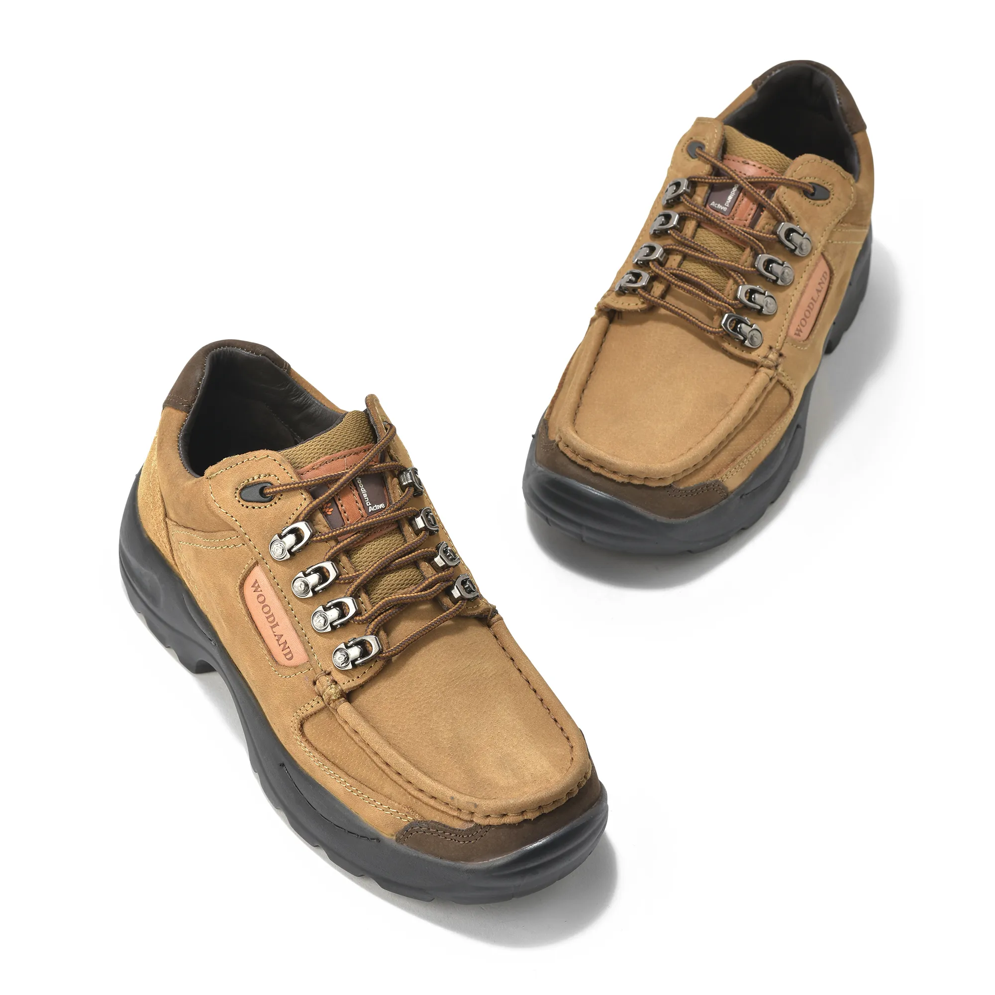 Woodland Nubuck Casual Lace-up Shoes for Men - Thumbnail 4