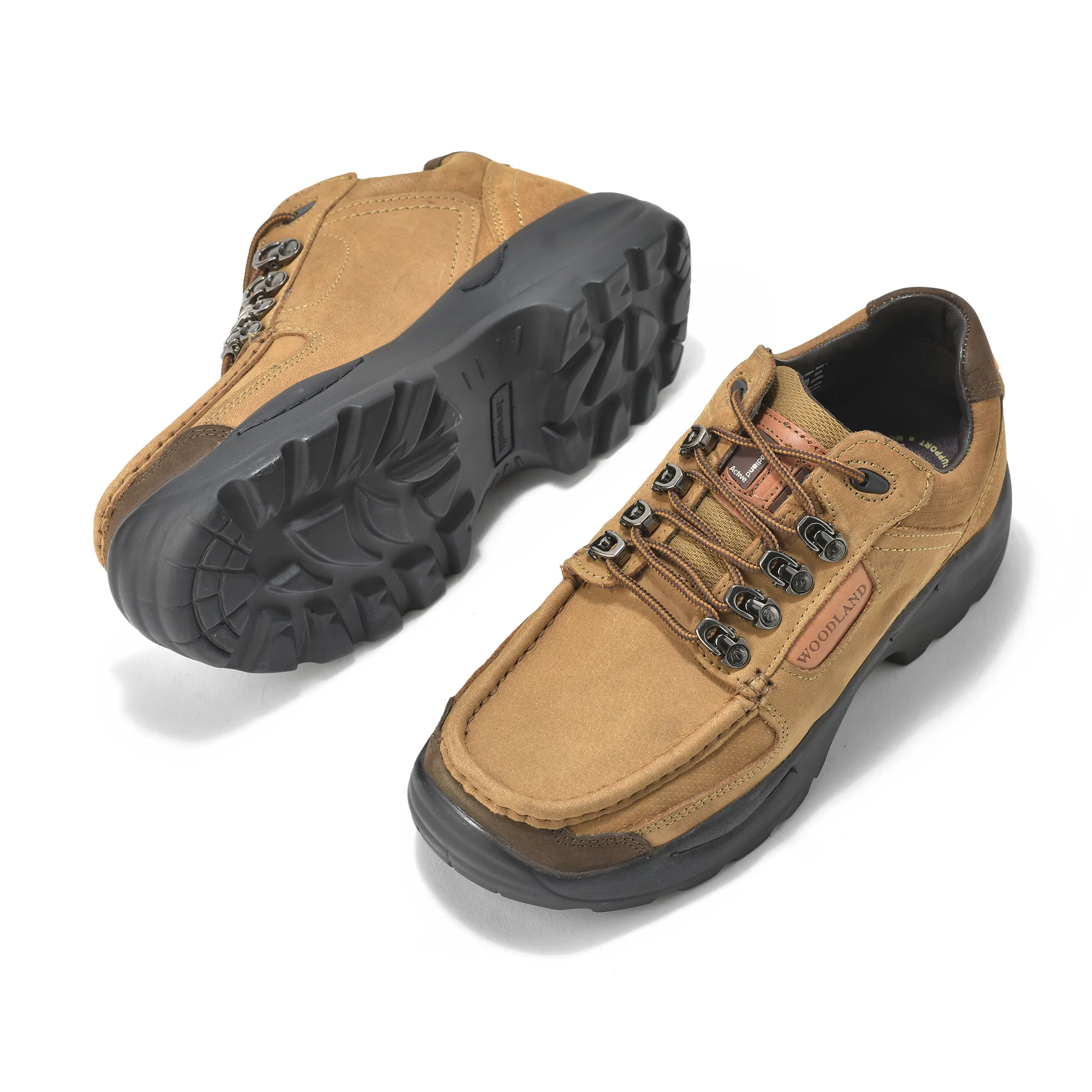 Woodland Nubuck Casual Lace-up Shoes for Men - Thumbnail 6