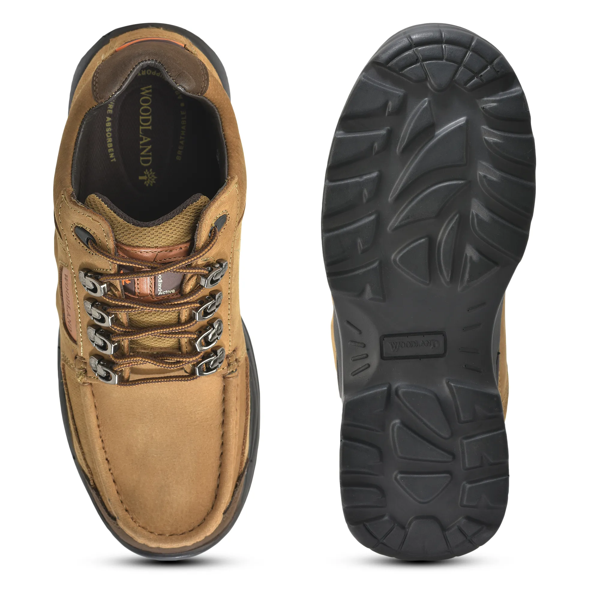 Woodland Nubuck Casual Lace-up Shoes for Men - Thumbnail 9