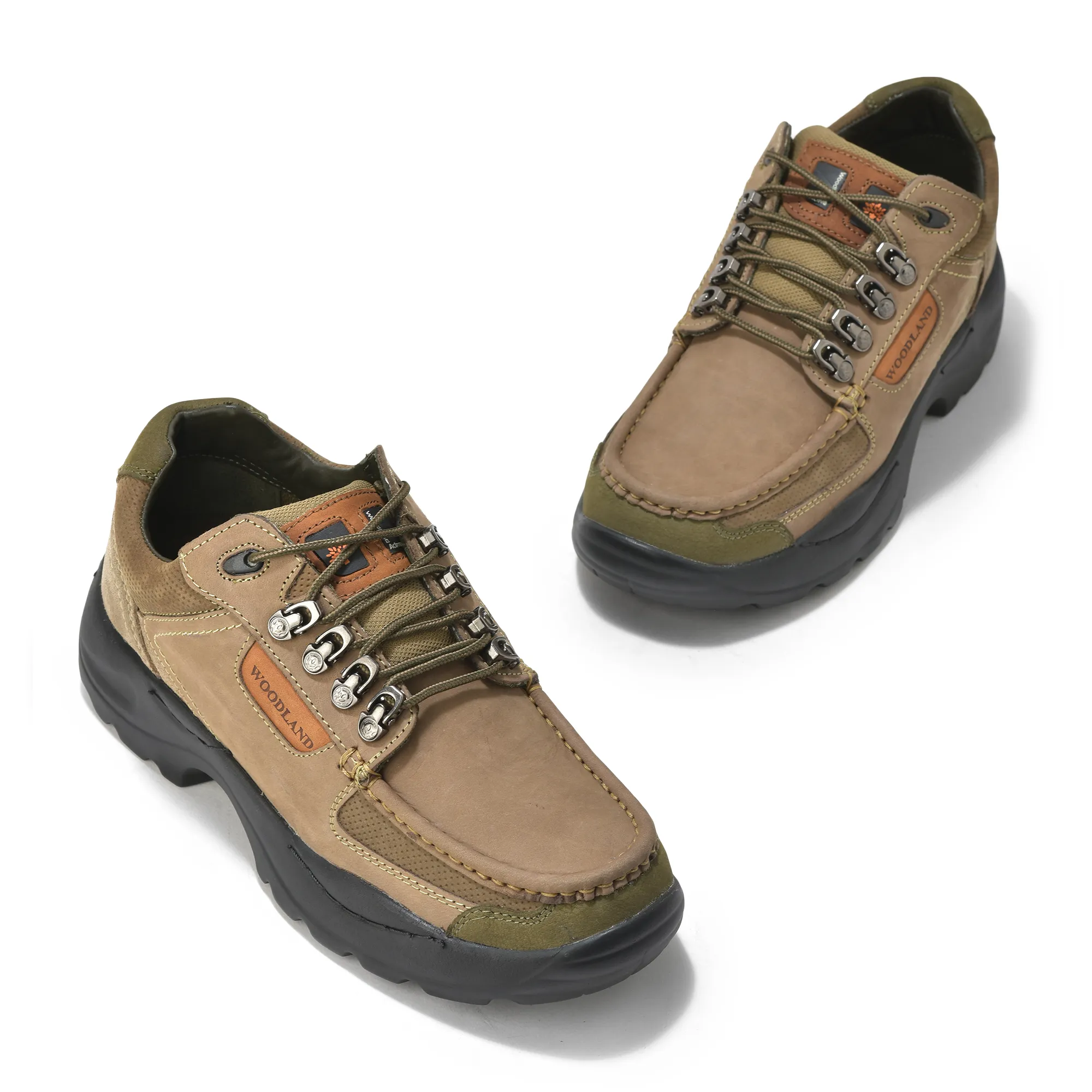 Woodland Nubuck Casual Lace-up Shoes for Men - Thumbnail 4