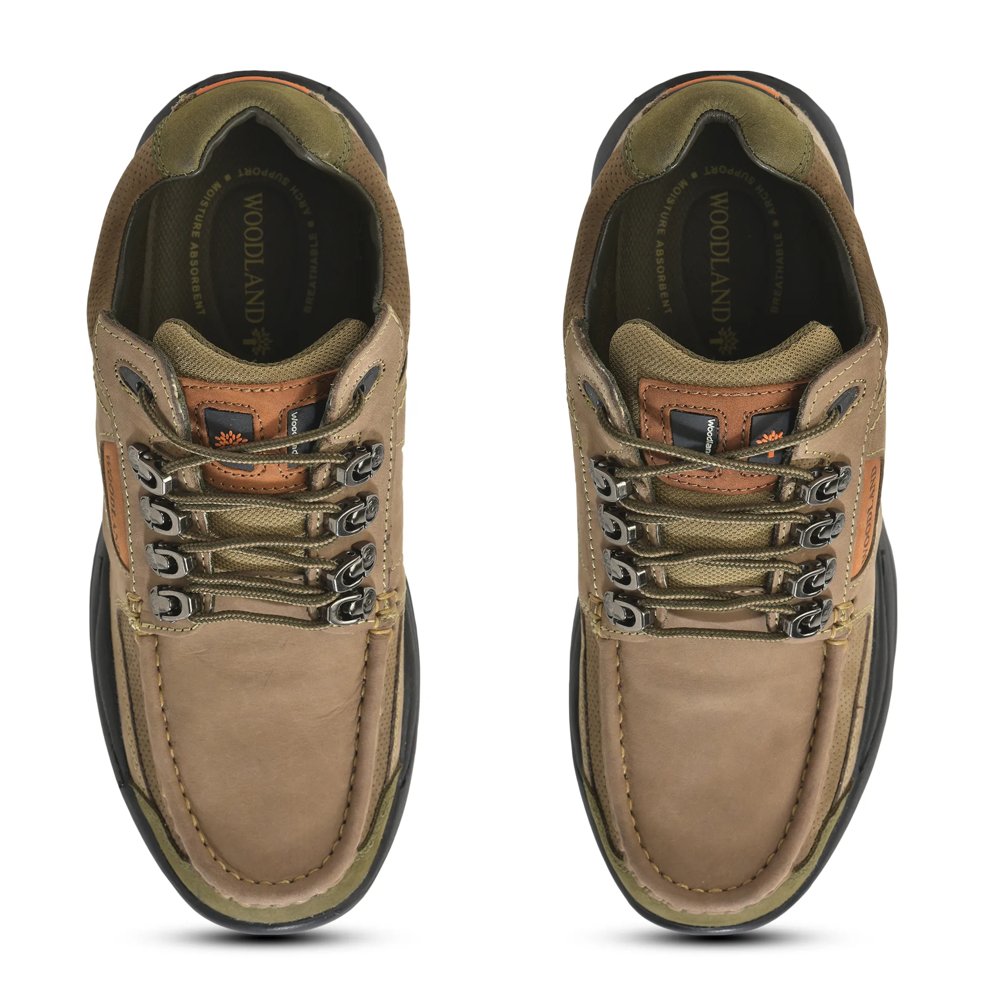 Woodland Nubuck Casual Lace-up Shoes for Men - Thumbnail 5