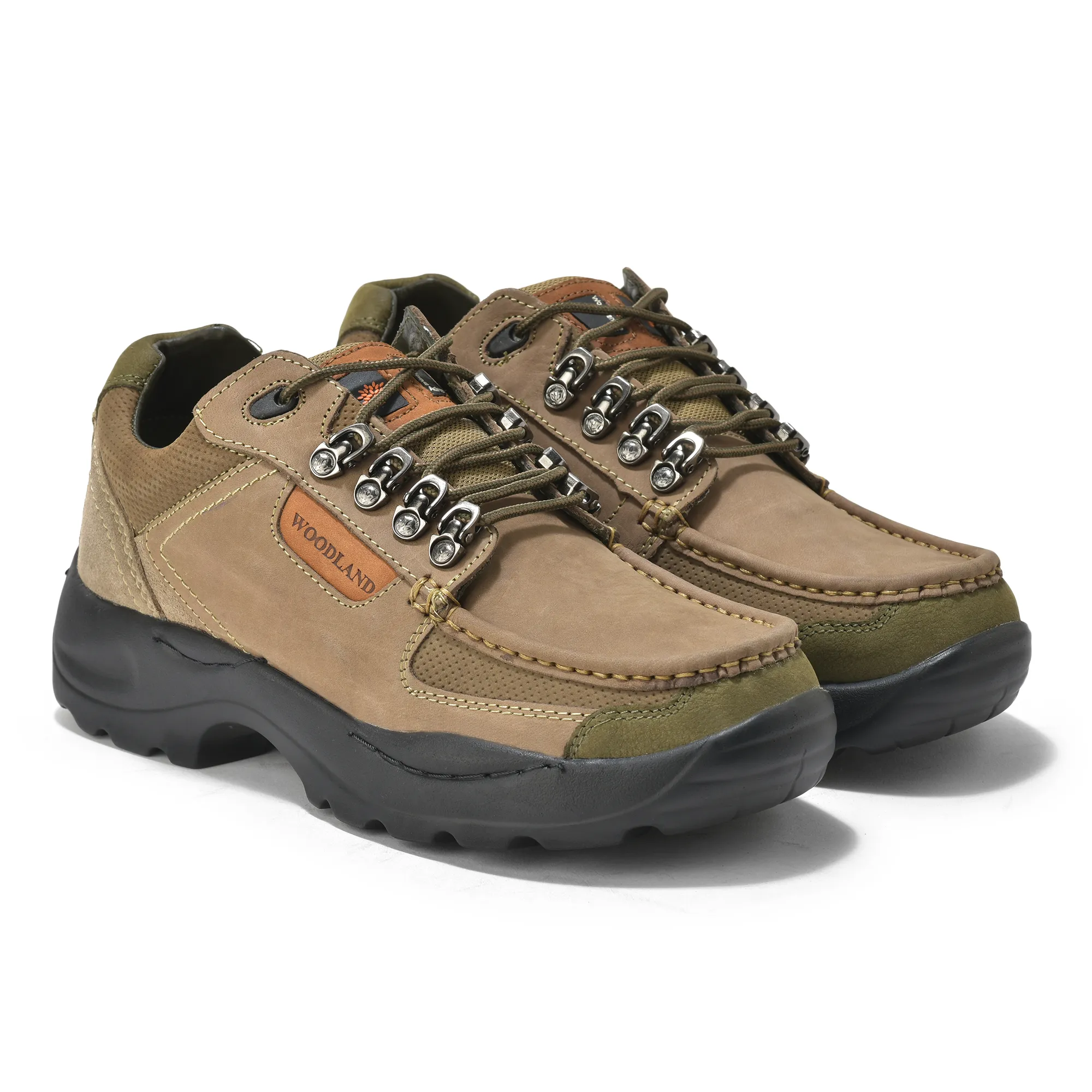Woodland Nubuck Casual Lace-up Shoes for Men - Thumbnail 8
