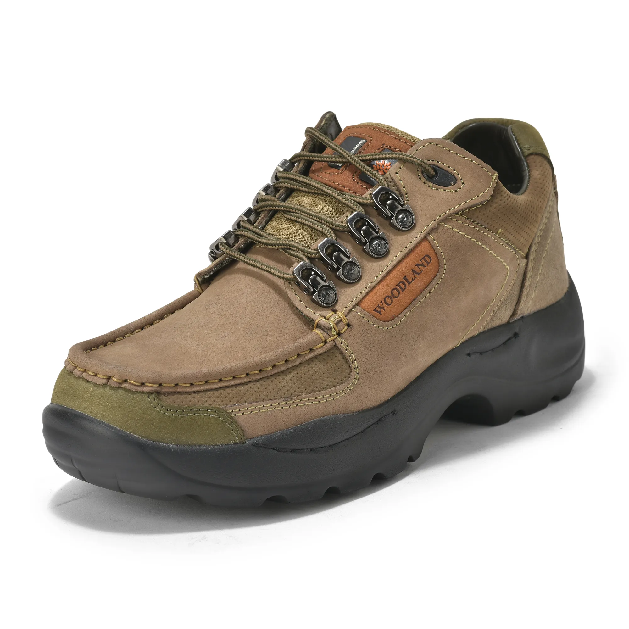 Woodland Nubuck Casual Lace-up Shoes for Men - Thumbnail 11