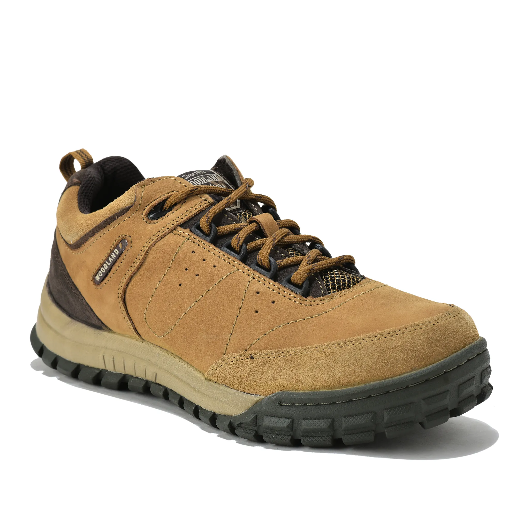 Camel casual lace-up shoes for men - Thumbnail 3