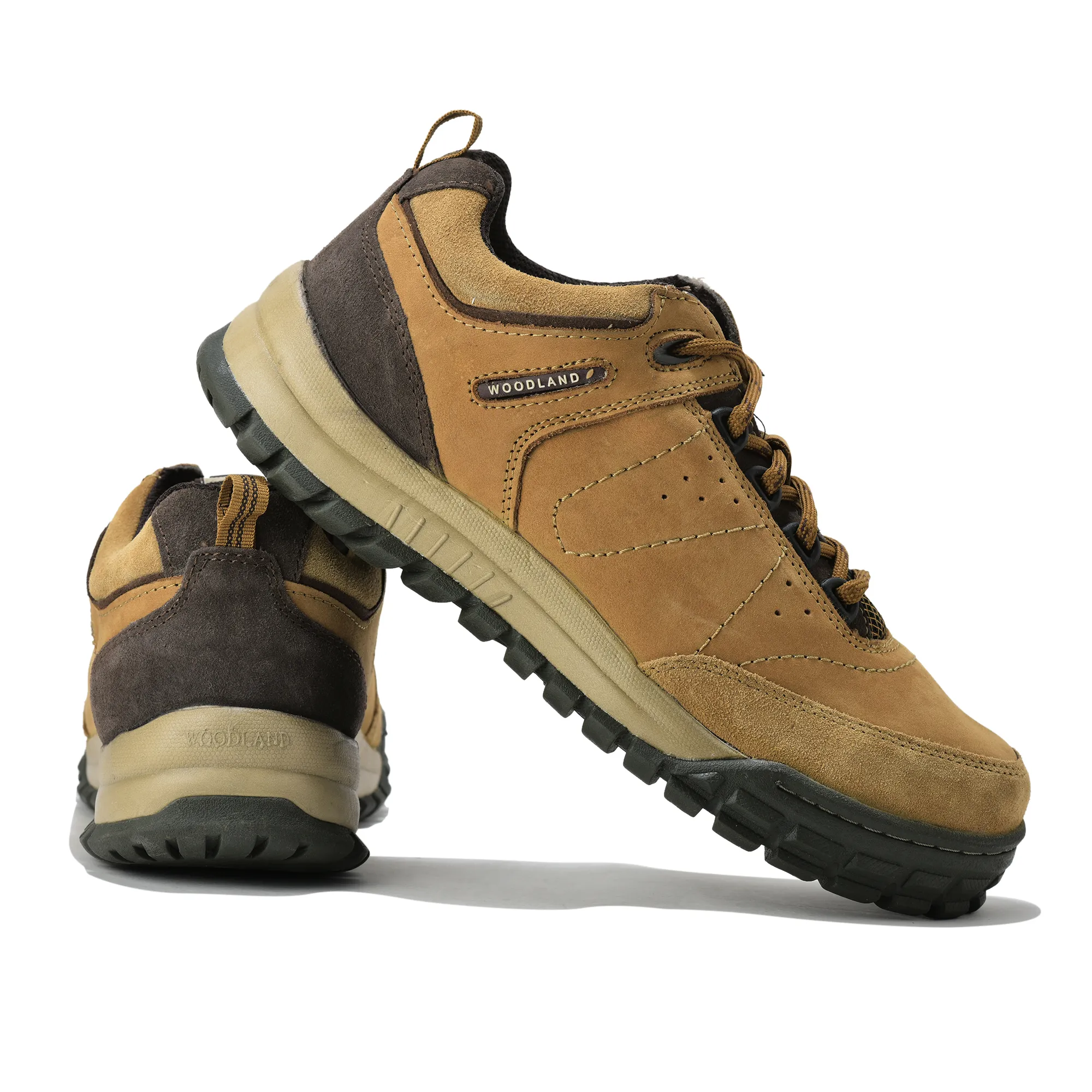 Camel casual lace-up shoes for men - Thumbnail 10