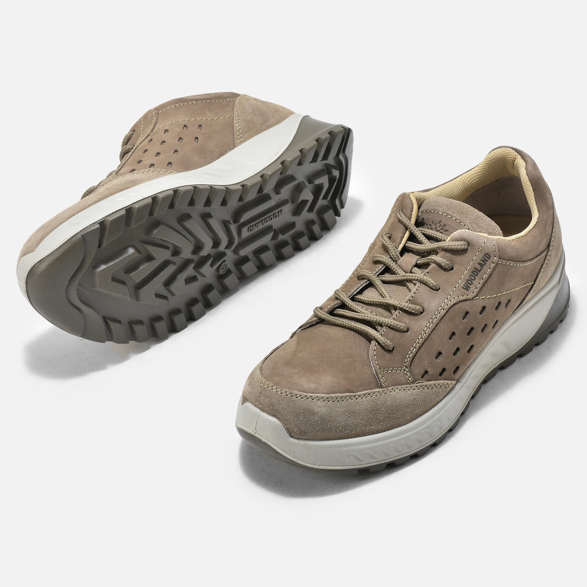 Dubai Khaki Nubuk Casual Lace Shoes - Thumbnail 3
