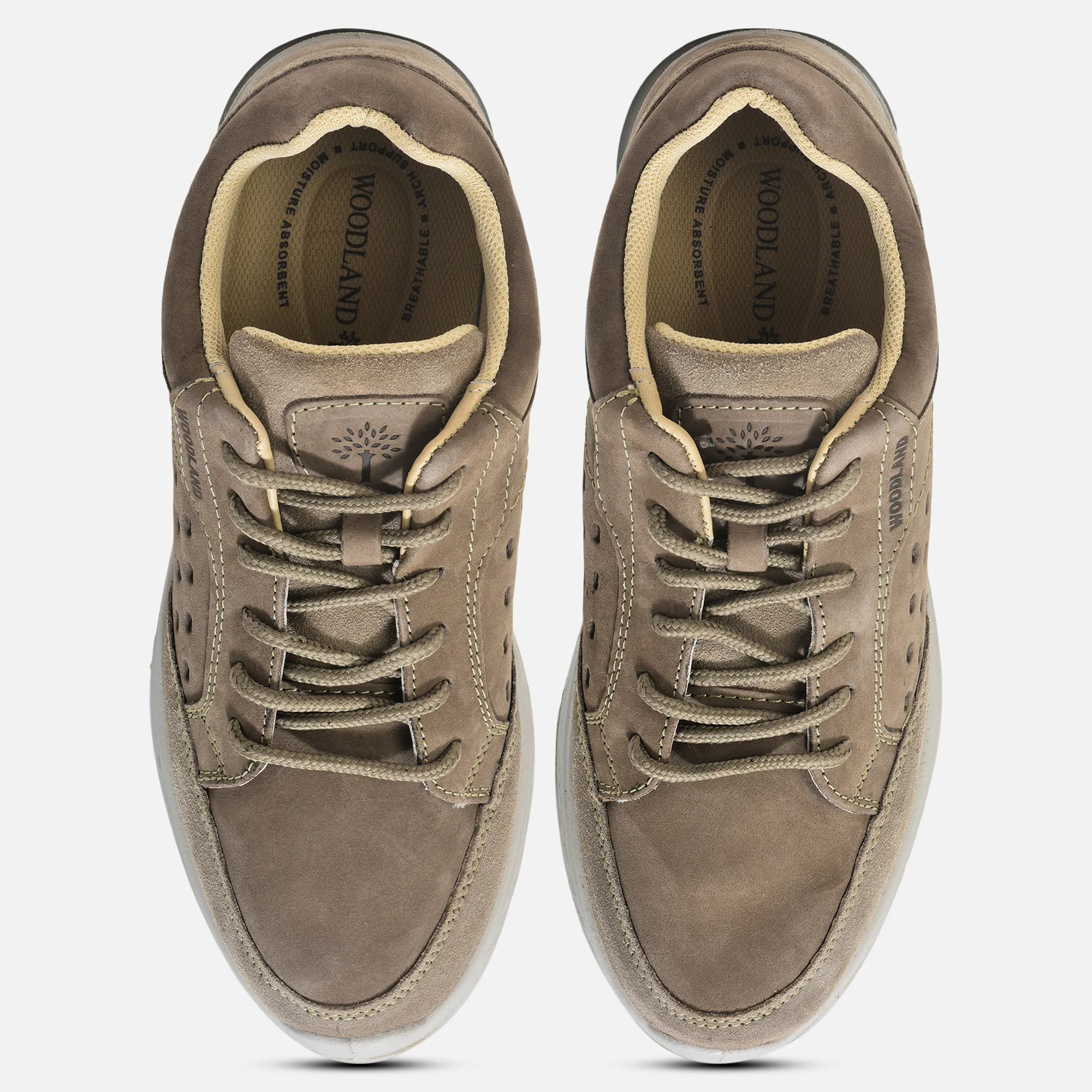 Dubai Khaki Nubuk Casual Lace Shoes - Thumbnail 4