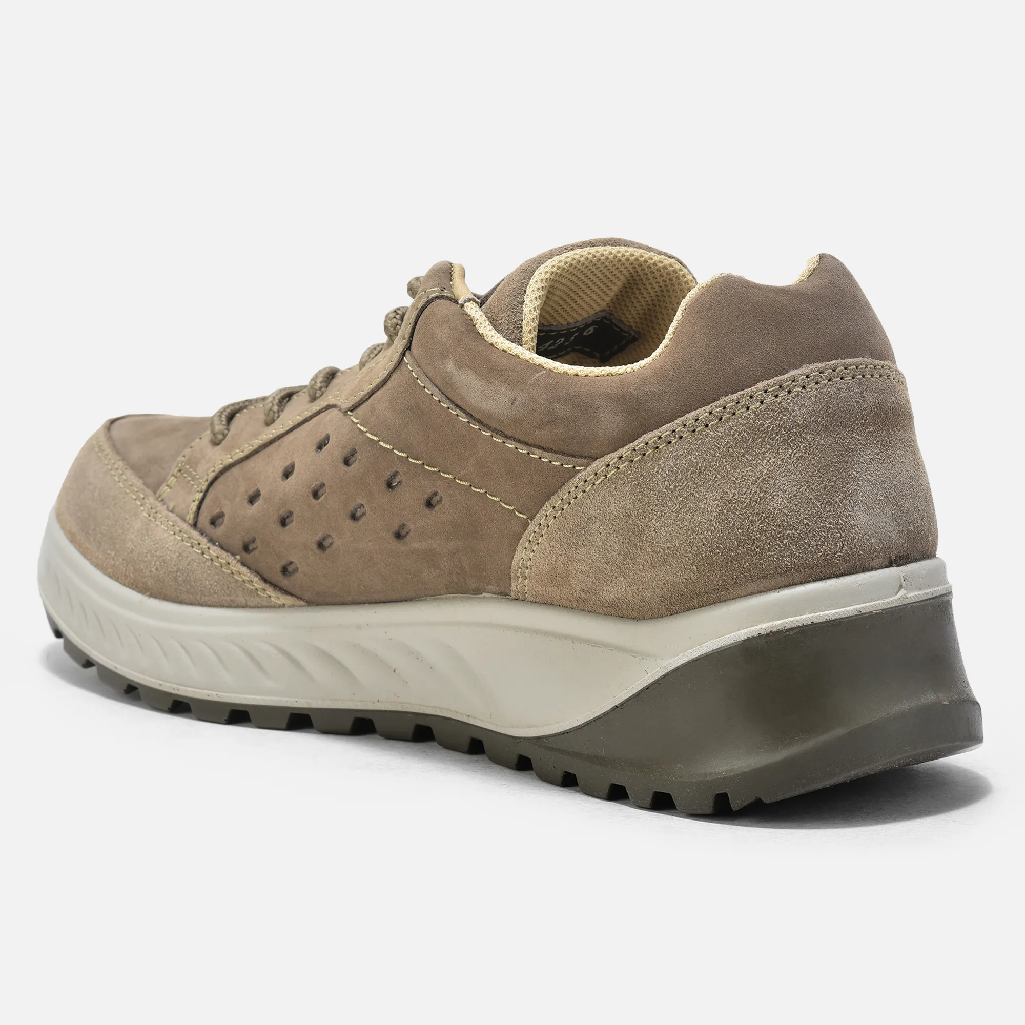 Dubai Khaki Nubuk Casual Lace Shoes - Thumbnail 5