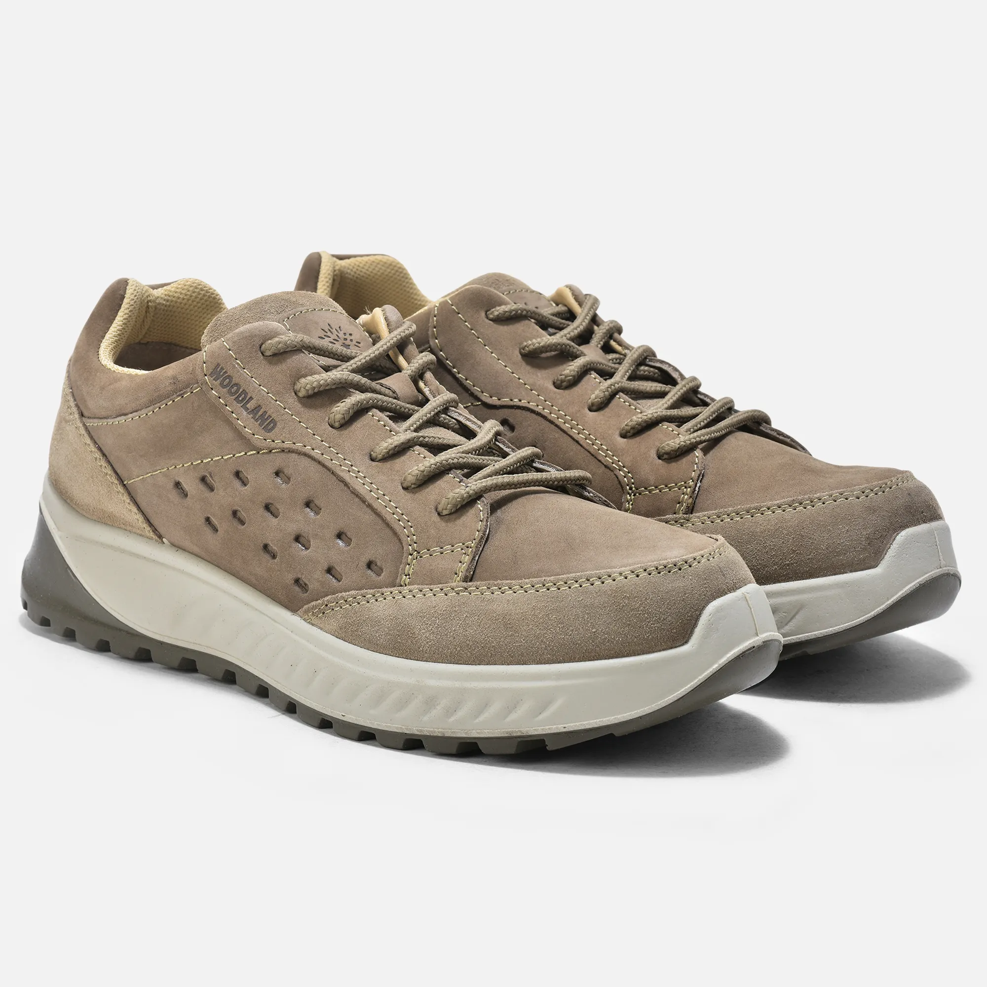 Dubai Khaki Nubuk Casual Lace Shoes - Thumbnail 6