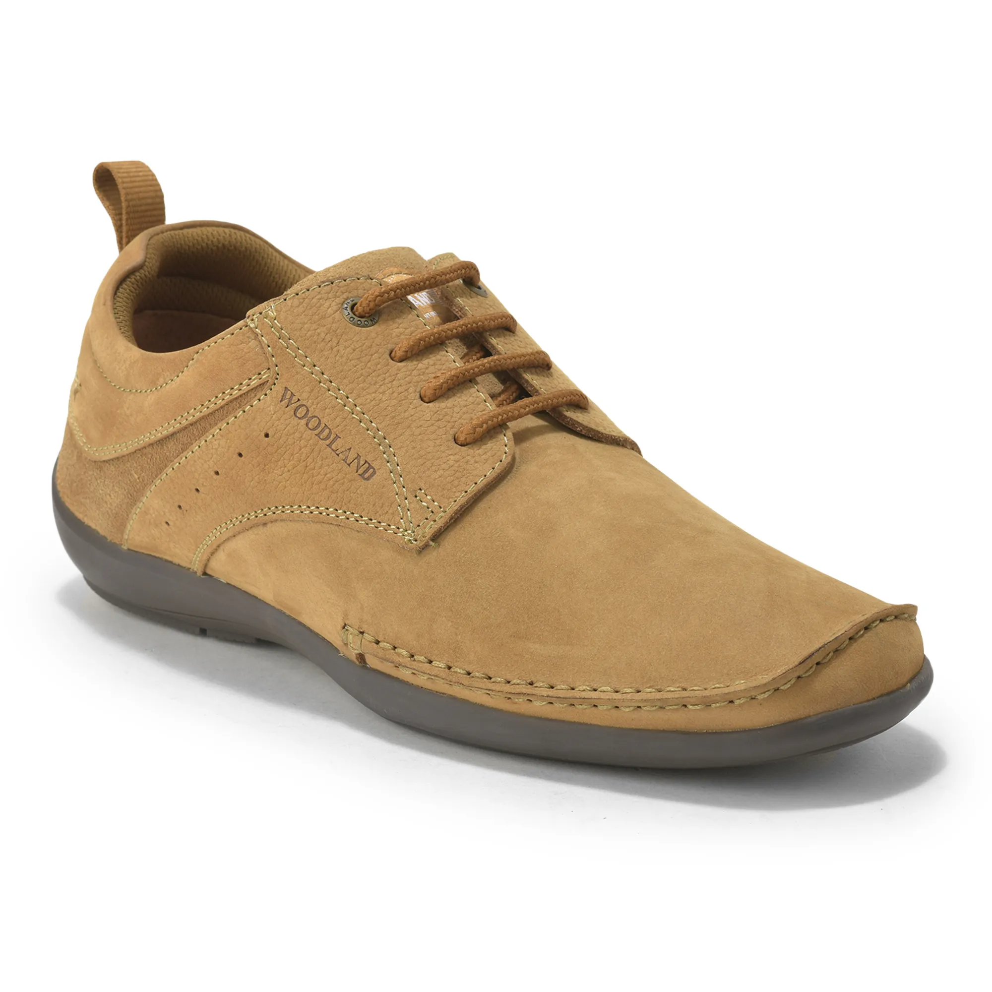 Woodland Men’S Camel Nubuk Casual Shoes - Thumbnail 3