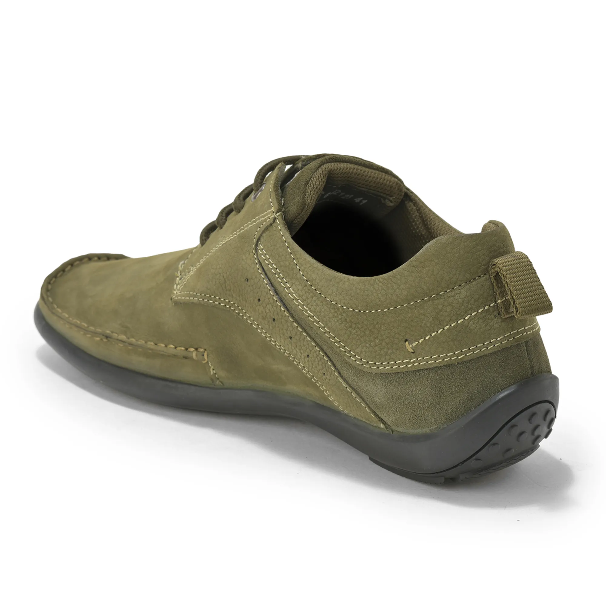 Woodland Men’S Olive Green Nubuk Casual Shoes - Thumbnail 7