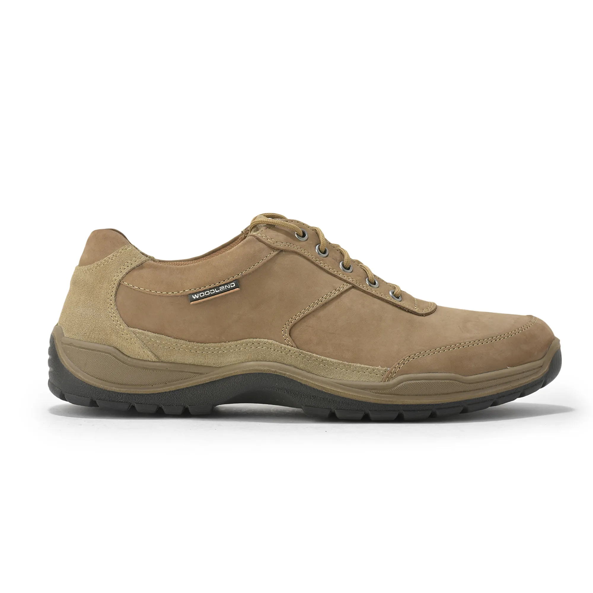 Woodland Men’S Khaki Nubuk Casual Shoes - Thumbnail 2