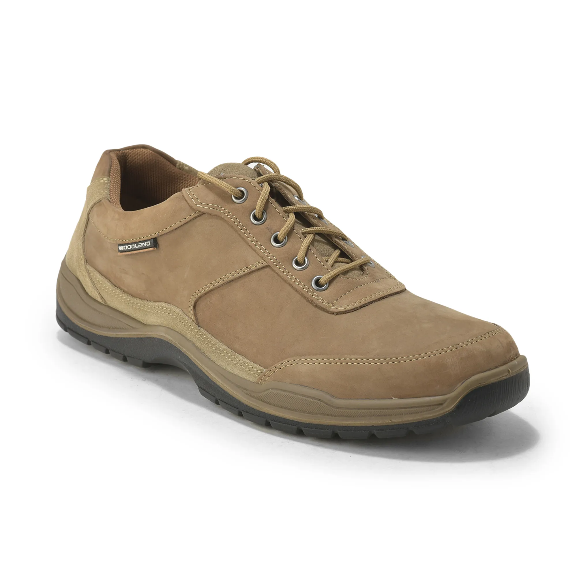 Woodland Men’S Khaki Nubuk Casual Shoes - Thumbnail 3